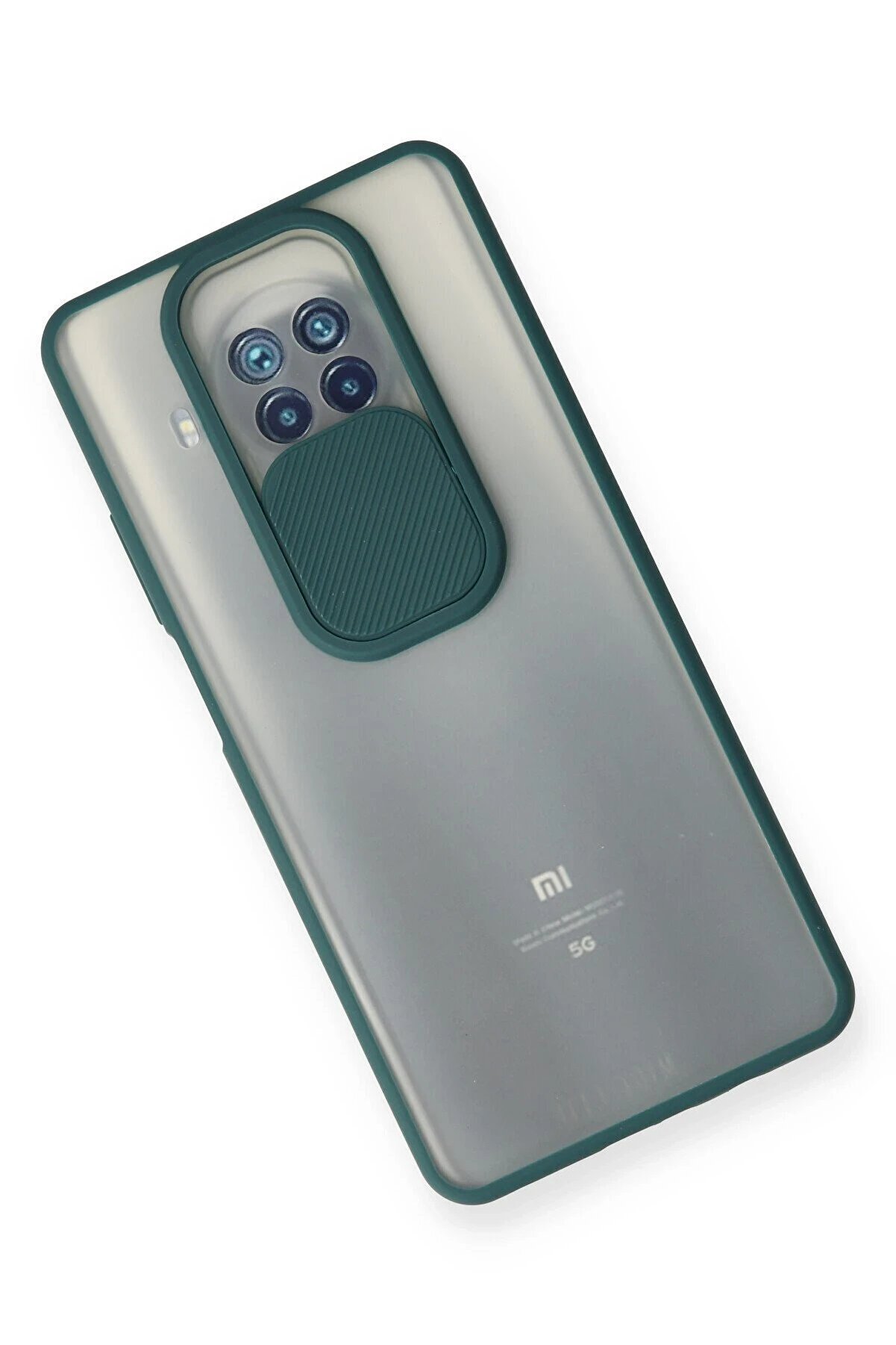 Xi̇aomi̇ Mi̇ 10T Li̇te Kılıf Palm Buzlu Kamera S&uuml;rg&uuml;l&uuml; Si̇li̇kon - Yeşi̇l - Dropx5466-9492