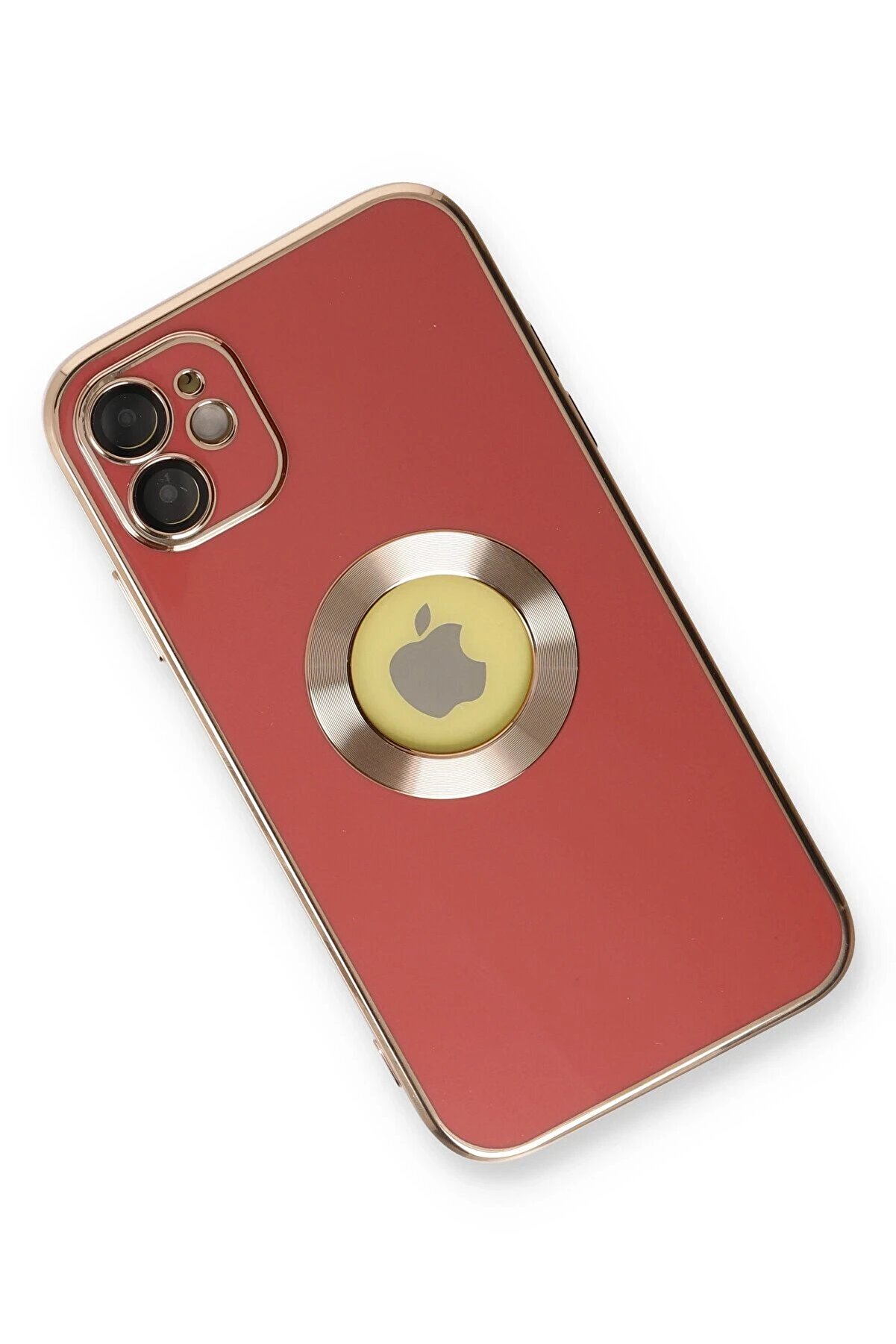İphone 12 Kılıf Store Si̇li̇kon - Kırmızı - Dropx4034-1090