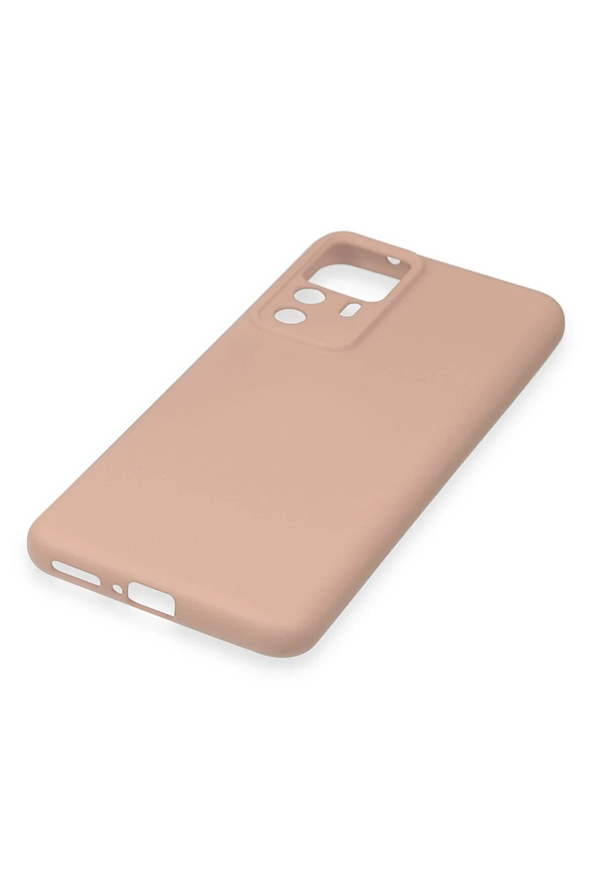 Xi̇aomi̇ Mi̇ 12T Pro Kılıf Nano İ&ccedil;i̇ Kadi̇fe Si̇li̇kon - Pudra - Dropx2994-7839
