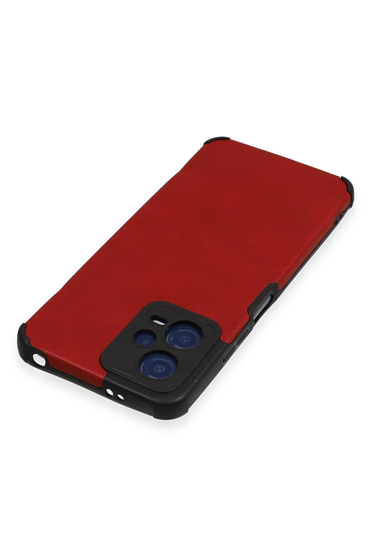 Xi̇aomi̇ Redmi̇ Note 12 5G Kılıf Loop Deri̇ Si̇li̇kon - Kırmızı - Dropx4697-4812