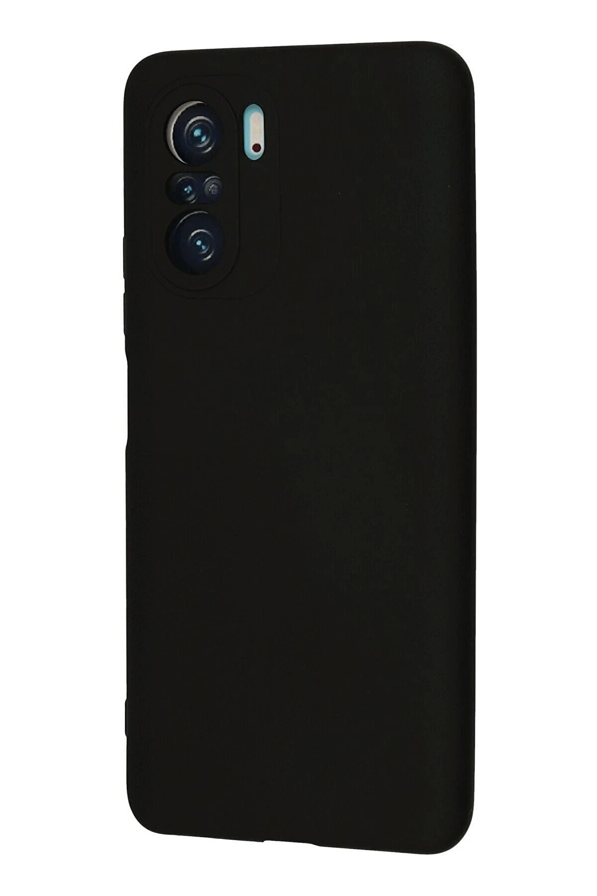 Xi̇aomi̇ Poco F3 Kılıf Nano İ&ccedil;i̇ Kadi̇fe Si̇li̇kon - Si̇yah - Dropx2650-2440