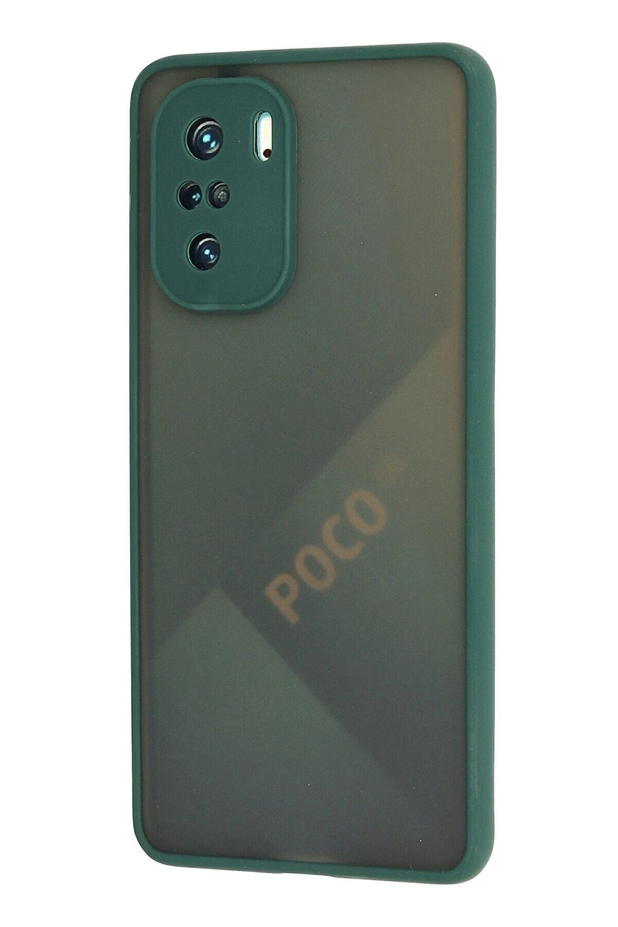 Xi̇aomi̇ Poco F3 Kılıf Montreal Si̇li̇kon Kapak - Yeşi̇l - Dropx6497-5105