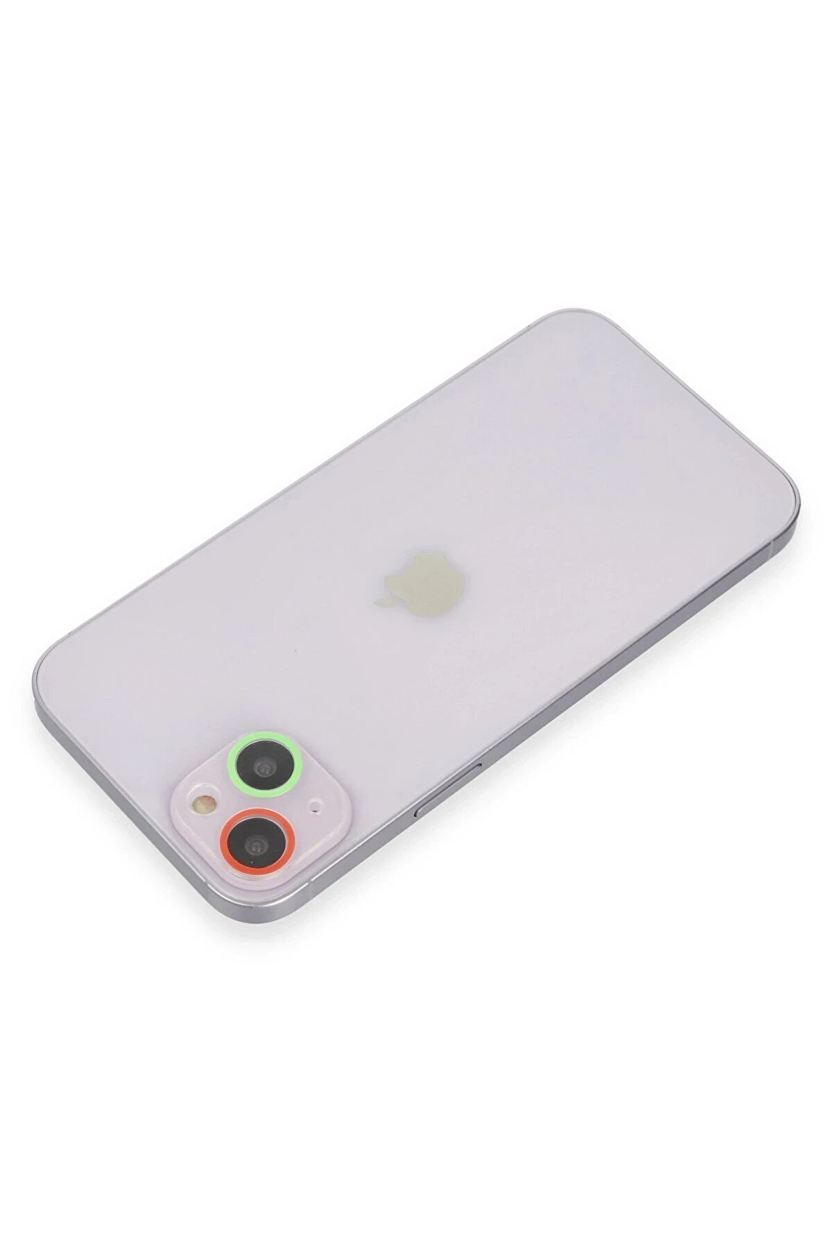 İphone 13 Renkli̇ Kamera Lens Koruma Cam - Yeşi̇l-Pembe - Dropx9746-8952