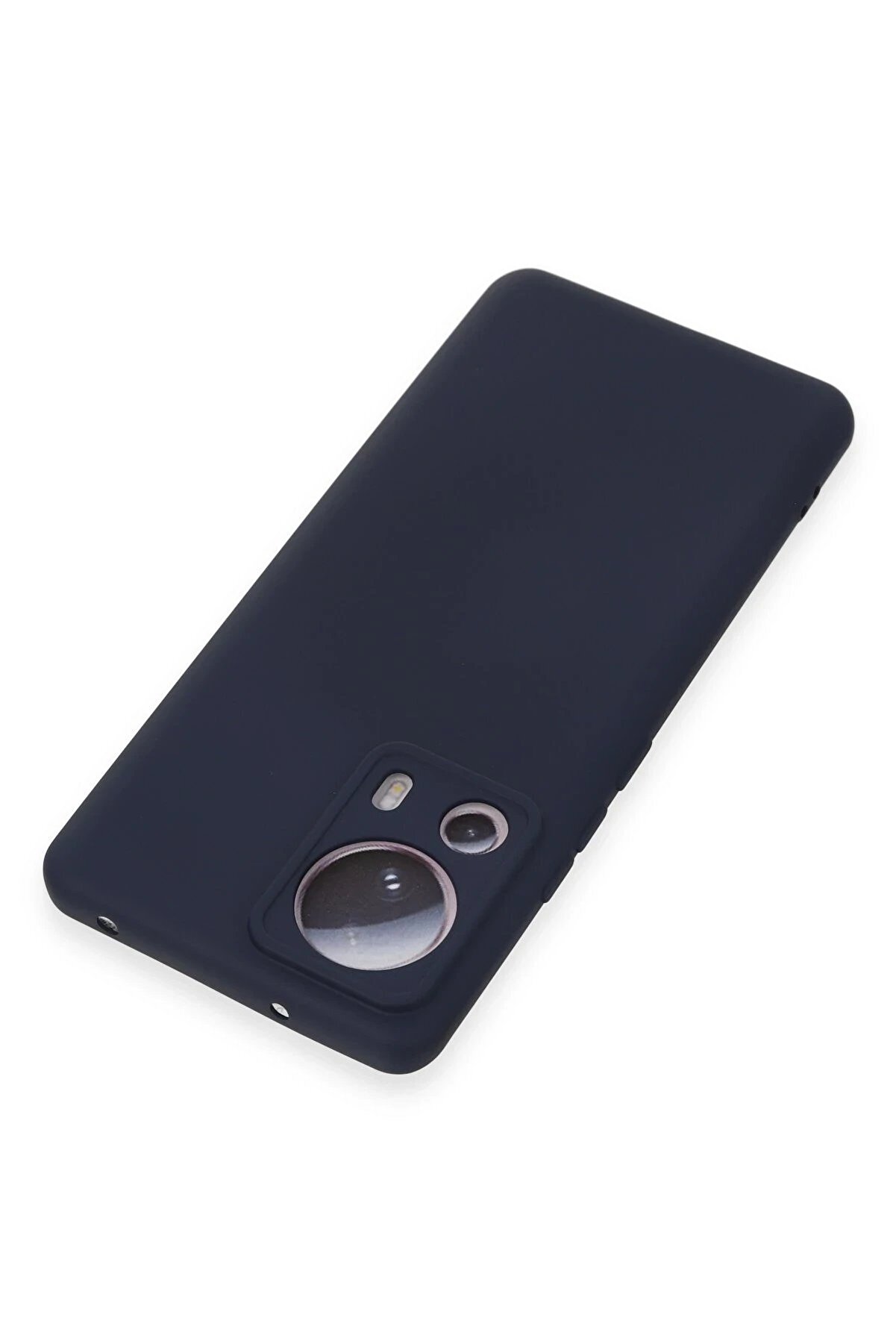 Xi̇aomi̇ Mi̇ 13 Li̇te Kılıf Nano İçi̇ Kadi̇fe Si̇li̇kon - Laci̇vert - Dropx3315-2976