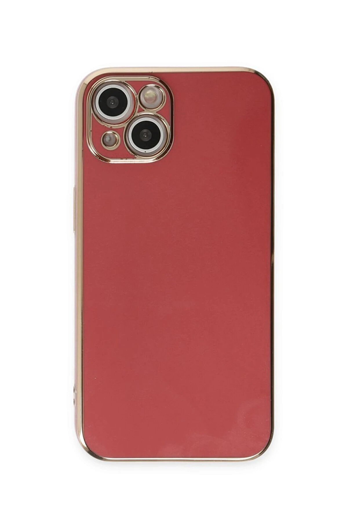 CepteToptan iPhone 15 Kılıf Volet Silikon - Kırmızı - DROPX9910-7791