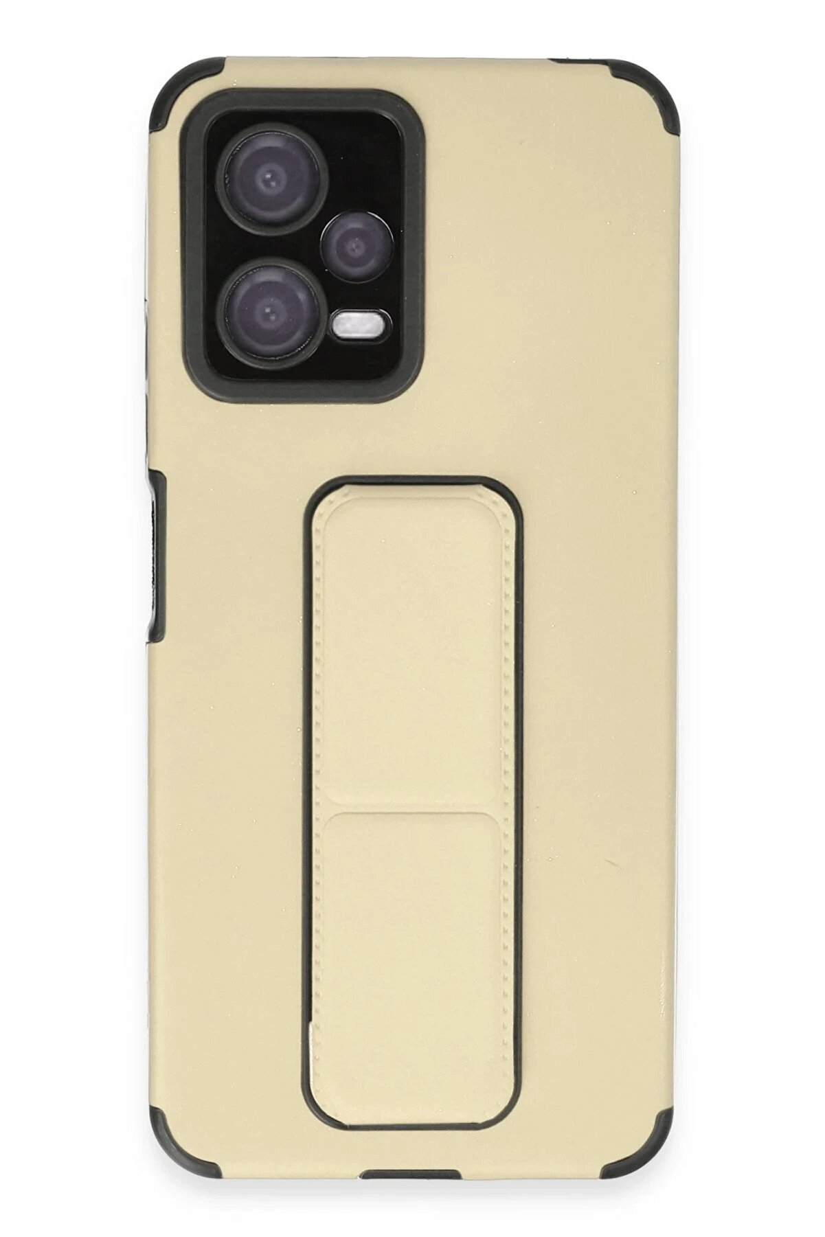 CepteToptan Xiaomi Poco X5 5G Kılıf Mega Standlı Silikon - Gold - DROPX4858-2761