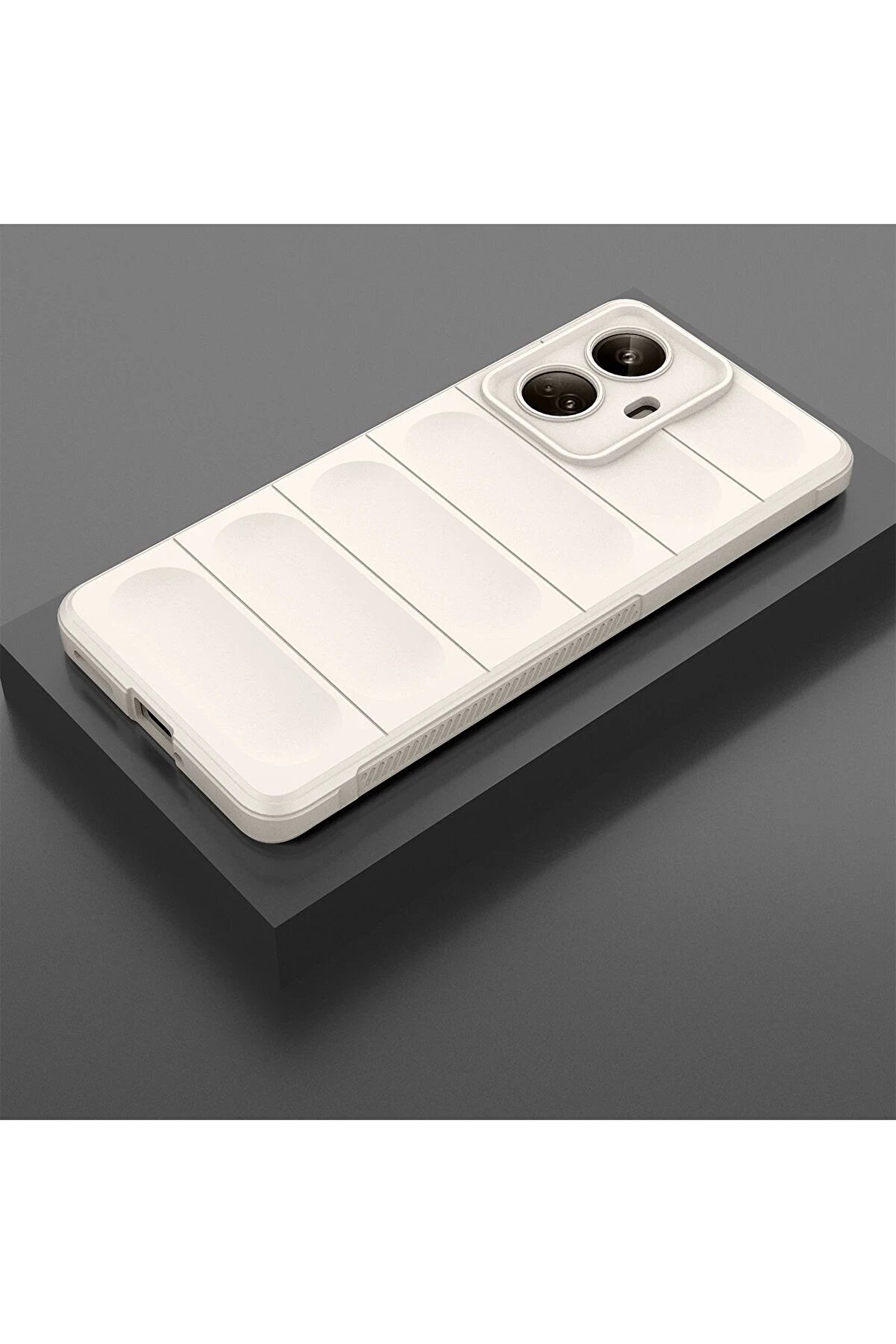 Realme 10 Pro 5G Kılıf Opti̇mum Si̇li̇kon - Krem - Dropx5336-8330