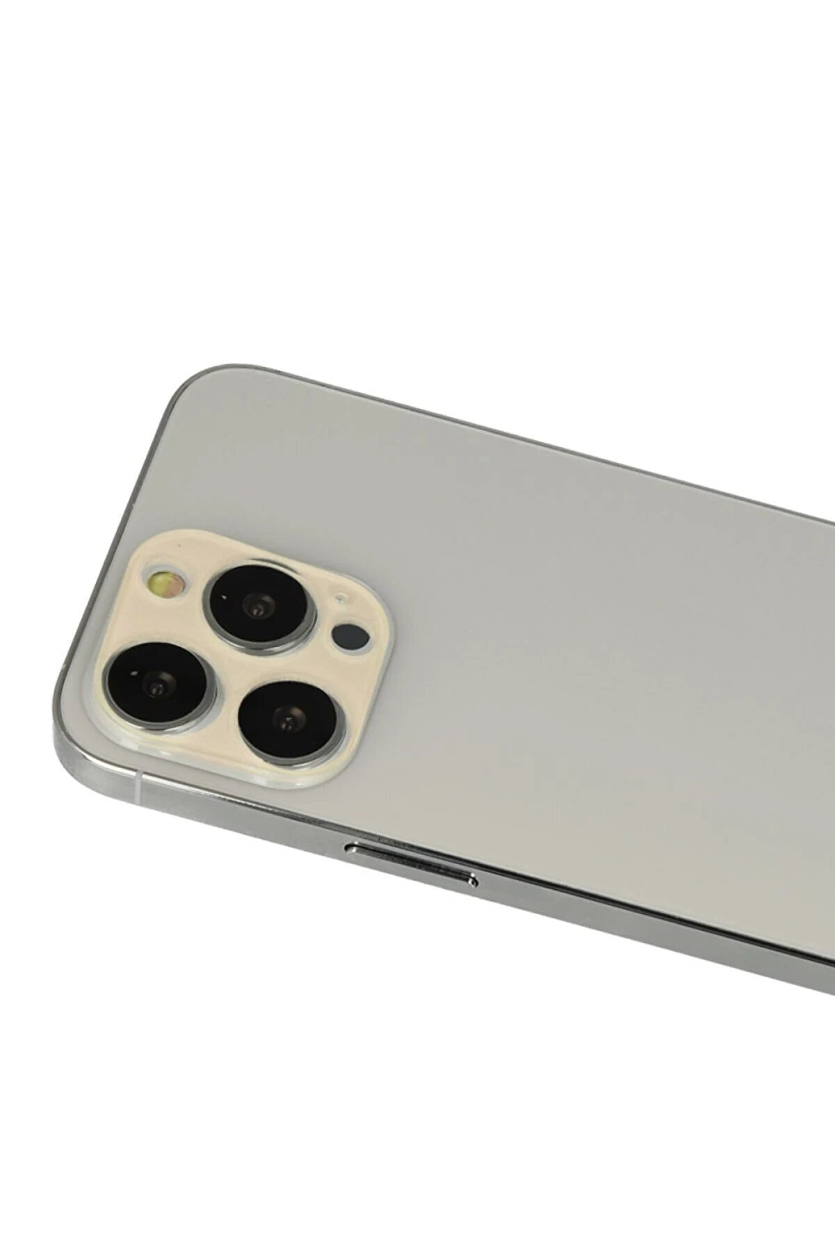 CepteToptan iPhone 12 Pro Rainbow Kamera Lens Koruma Cam - Gold - DROPX7162-2268