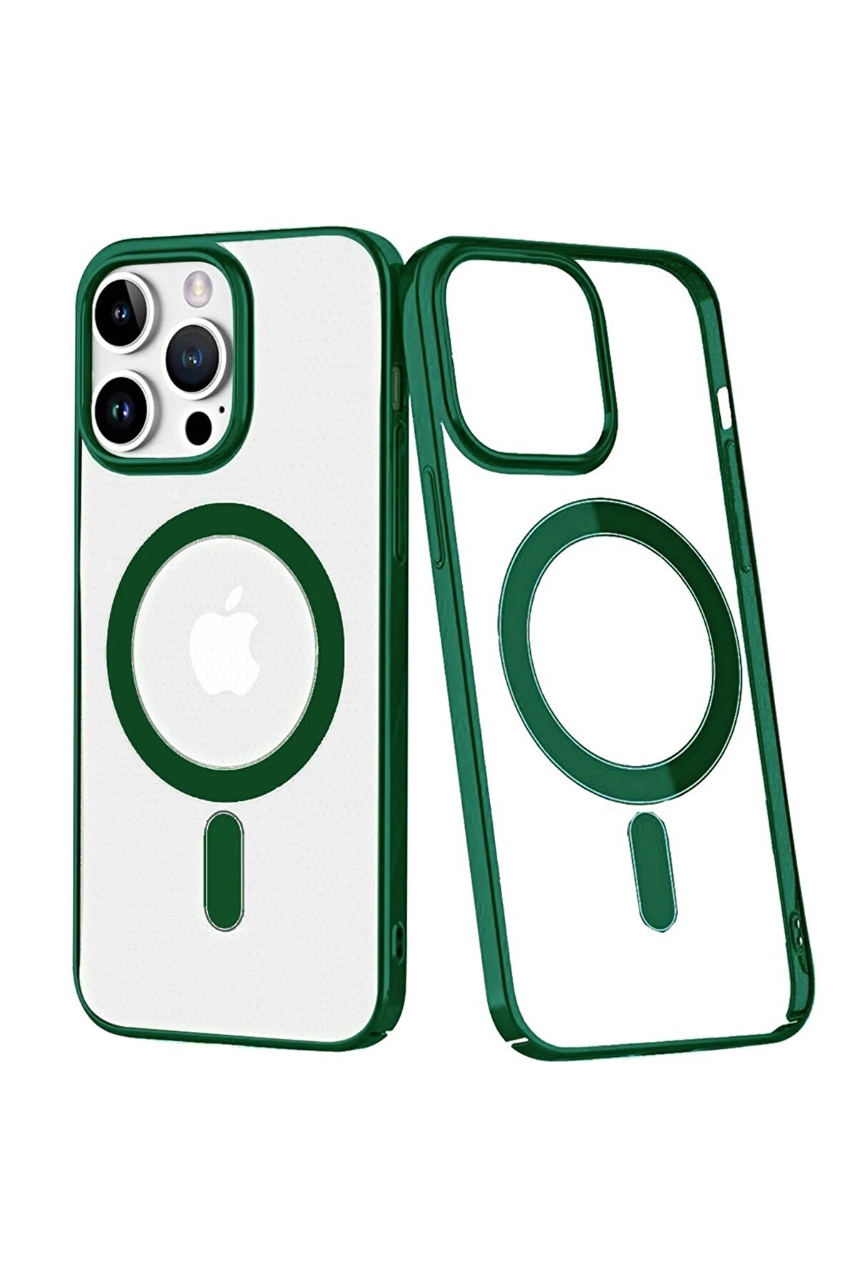 CepteToptan iPhone 14 Pro Max Kılıf Element Magneticsafe Sert Kapak - Köknar Yeşili - DROPX6203-9113