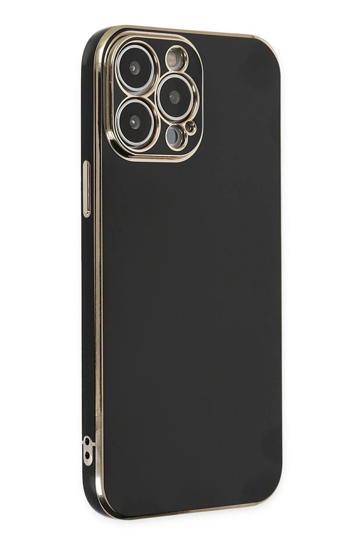 İphone 15 Pro Max Kılıf Volet Si̇li̇kon - Si̇yah - Dropx4460-5570