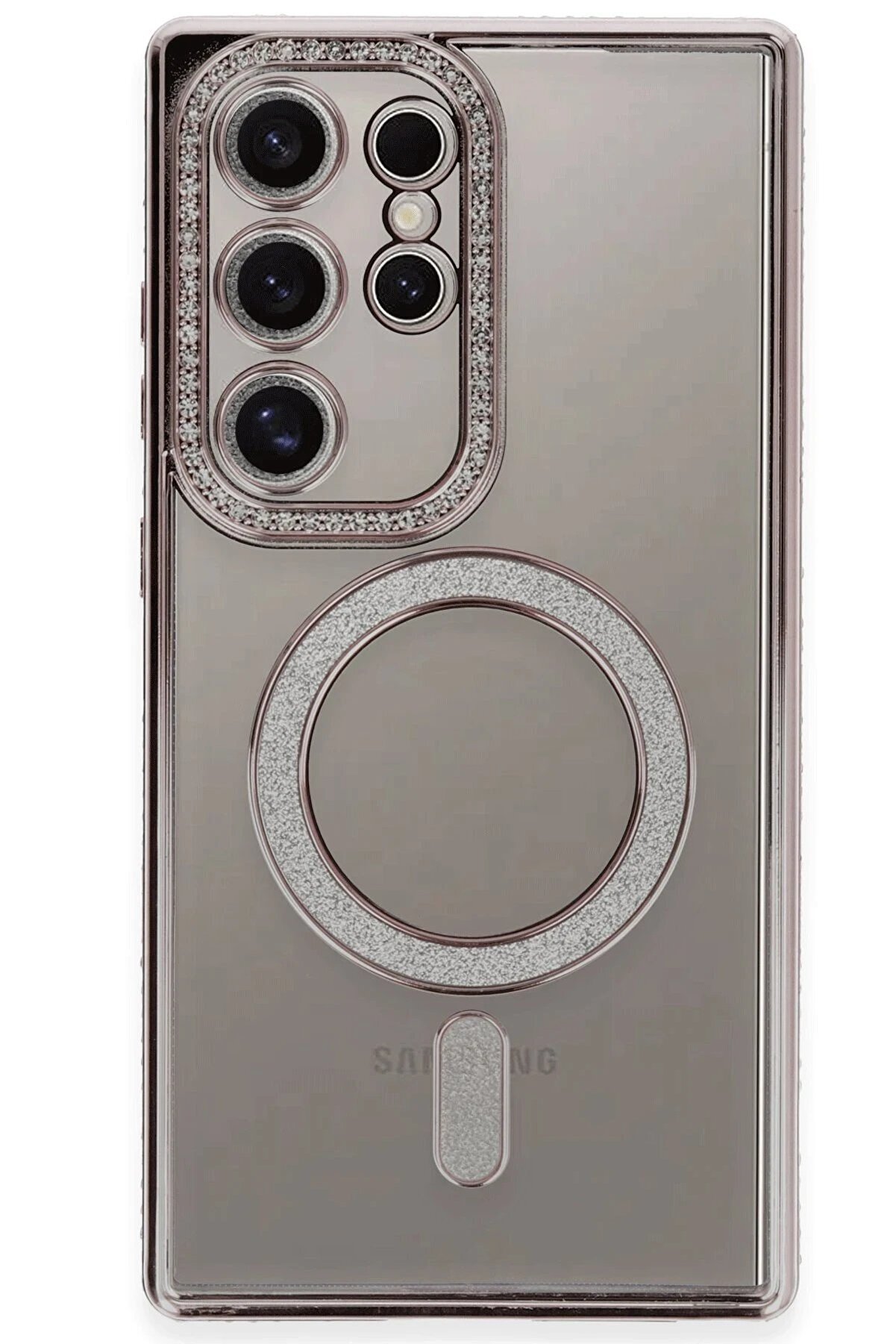 Samsung Galaxy S24 Ultra Kılıf Joke Si̇mli̇ Magneti̇csafe Kılıf - Pembe - Dropx8198-7495