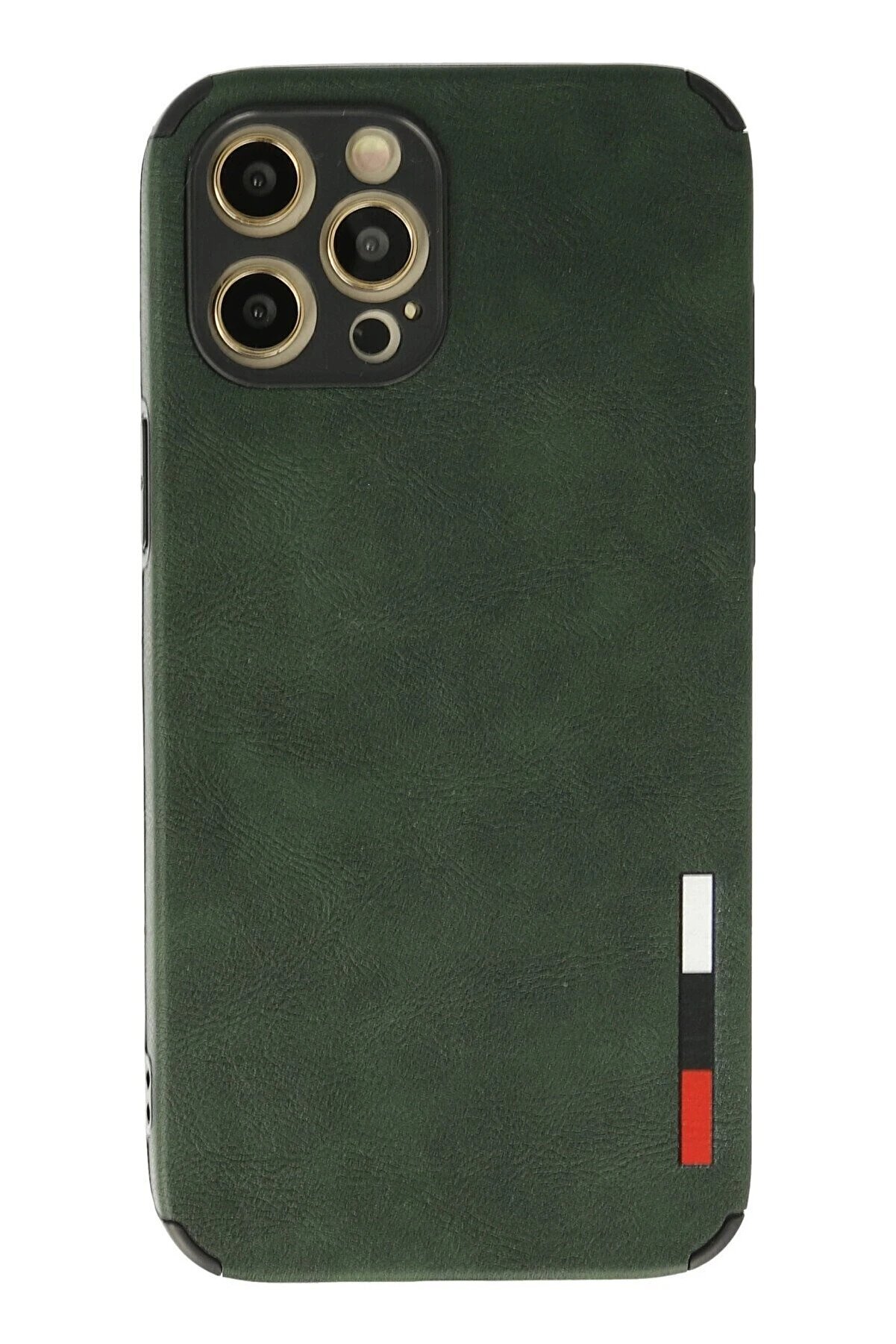 CepteToptan iPhone 12 Pro Max Kılıf Loop Deri Silikon - Yeşil - DROPX6226-9089