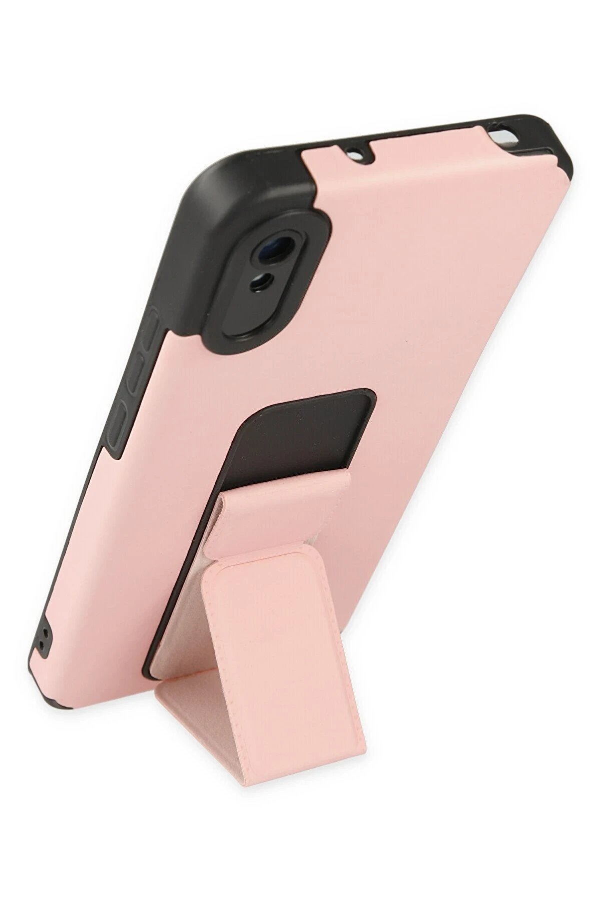 Xi̇aomi̇ Redmi̇ 9A Kılıf Mega Standlı Si̇li̇kon - Pudra - Dropx3793-2136