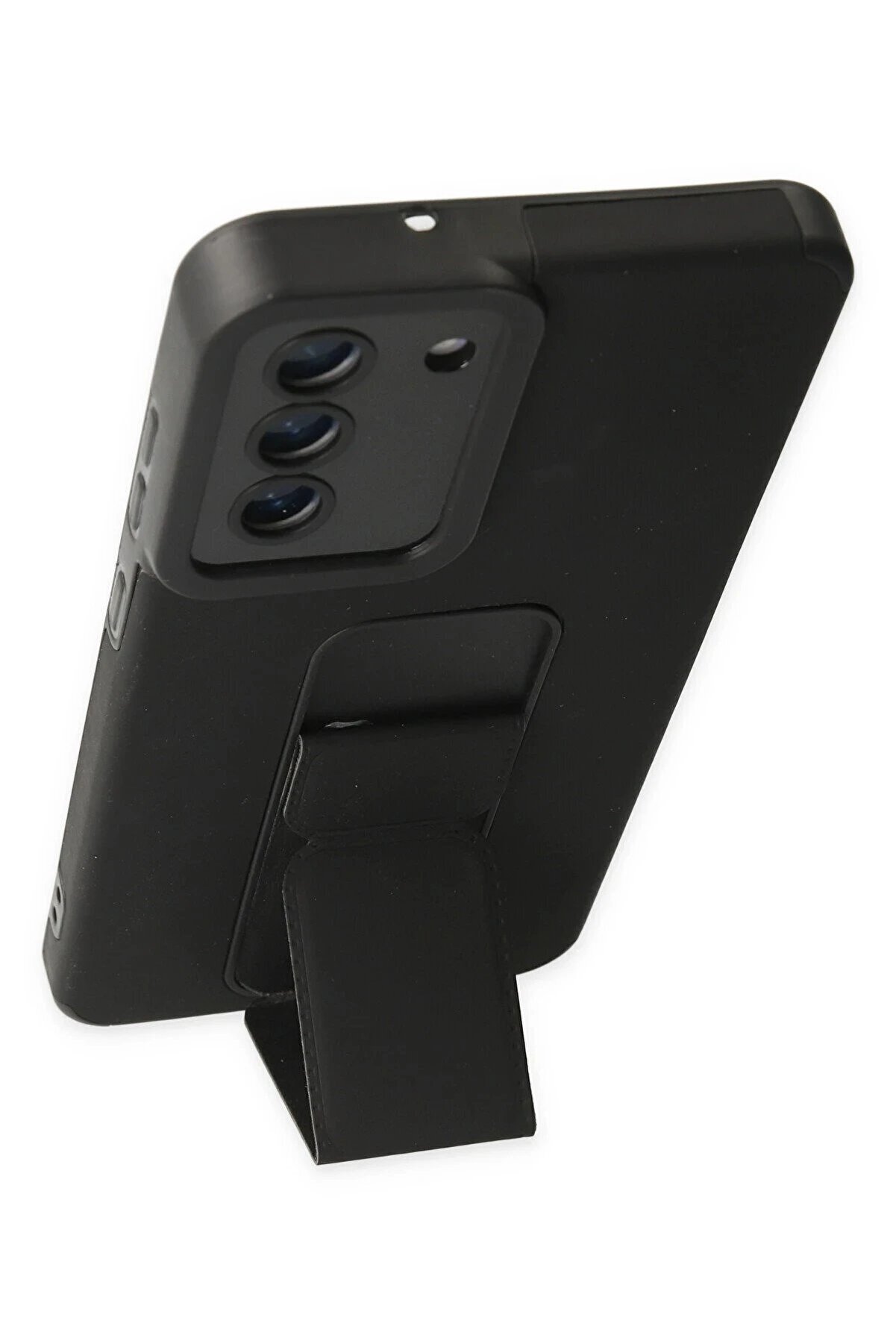 Samsung Galaxy S21 Fe Kılıf Mega Standlı Si̇li̇kon - Si̇yah - Dropx1998-1650