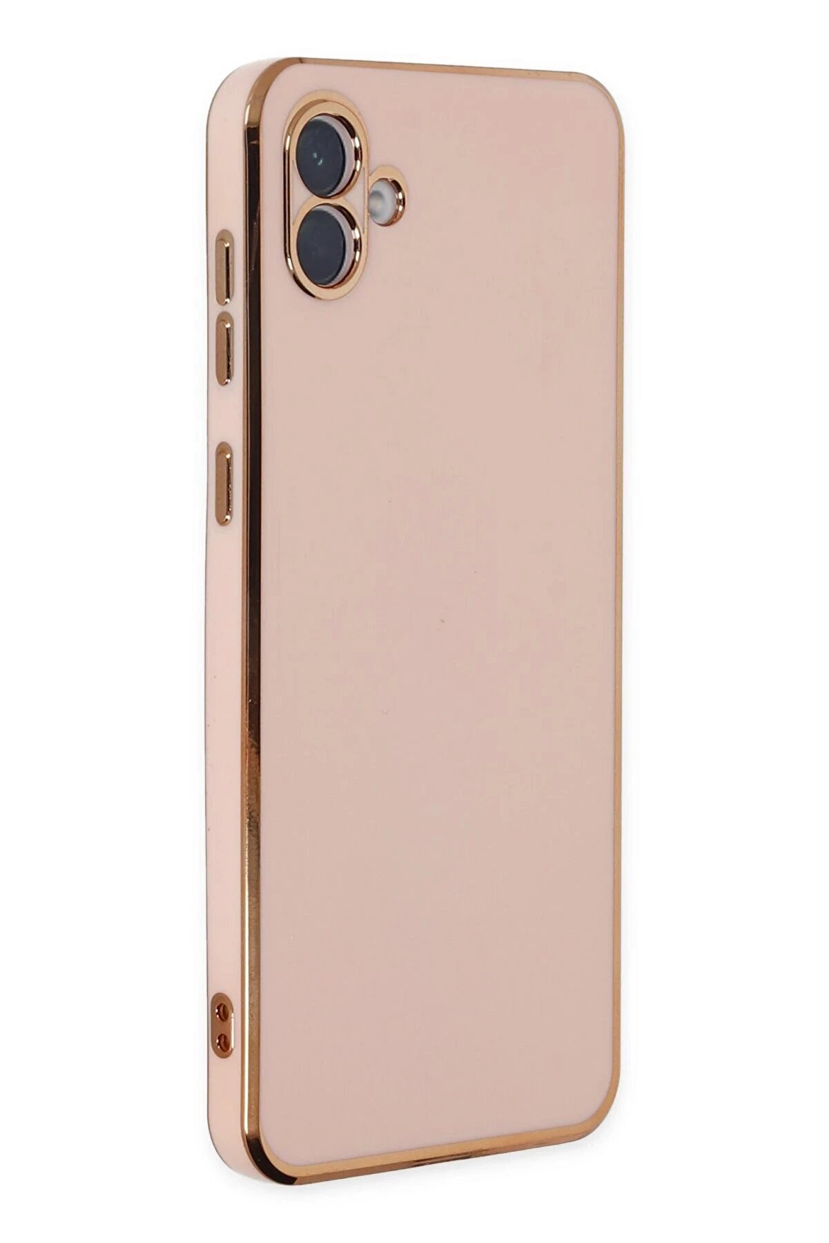 CepteToptan Samsung Galaxy A04 Kılıf Volet Silikon - Pembe - DROPX7187-4370