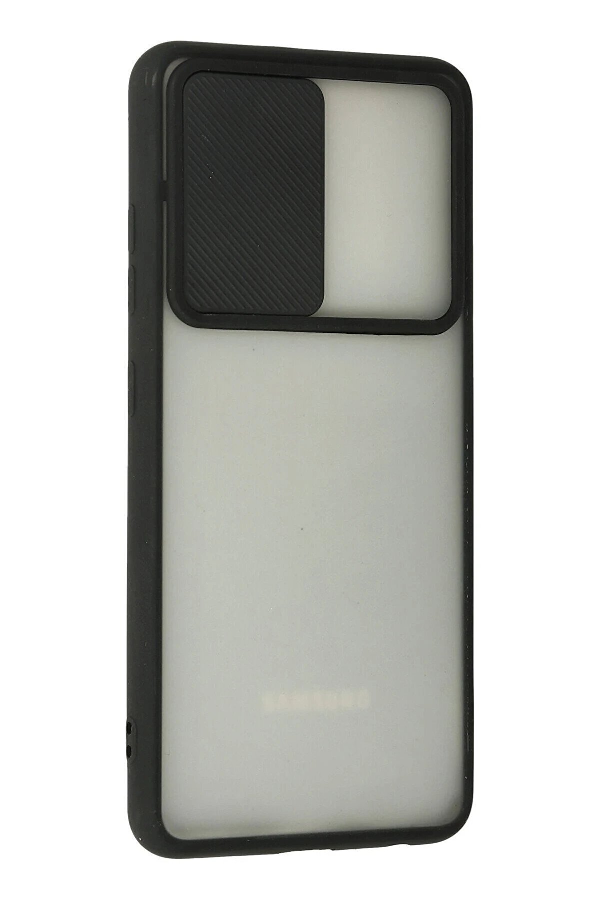 Samsung Galaxy A72 Kılıf Palm Buzlu Kamera Sürgülü Si̇li̇kon - Si̇yah - Dropx2739-2668