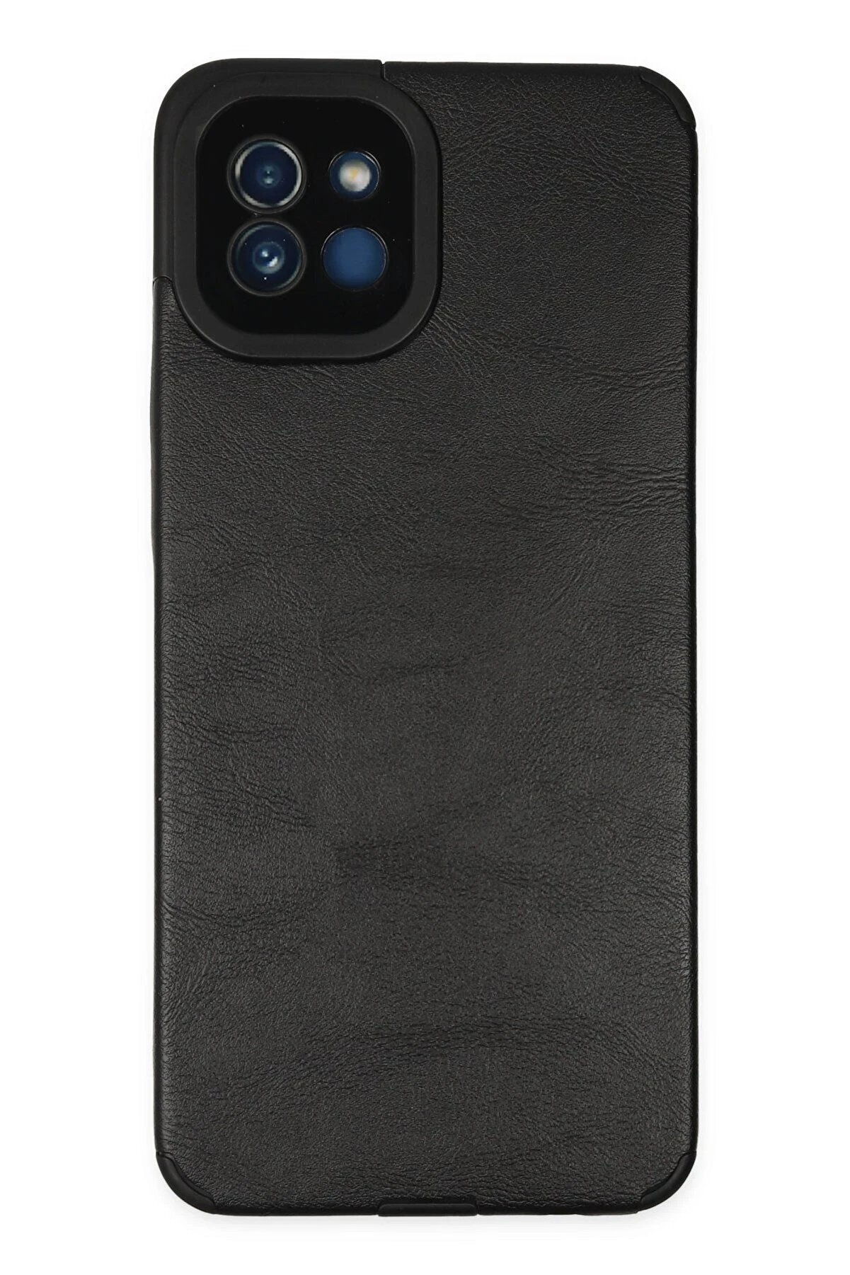 CepteToptan Samsung Galaxy A03 Kılıf Loop Deri Silikon - Siyah - DROPX5359-6606