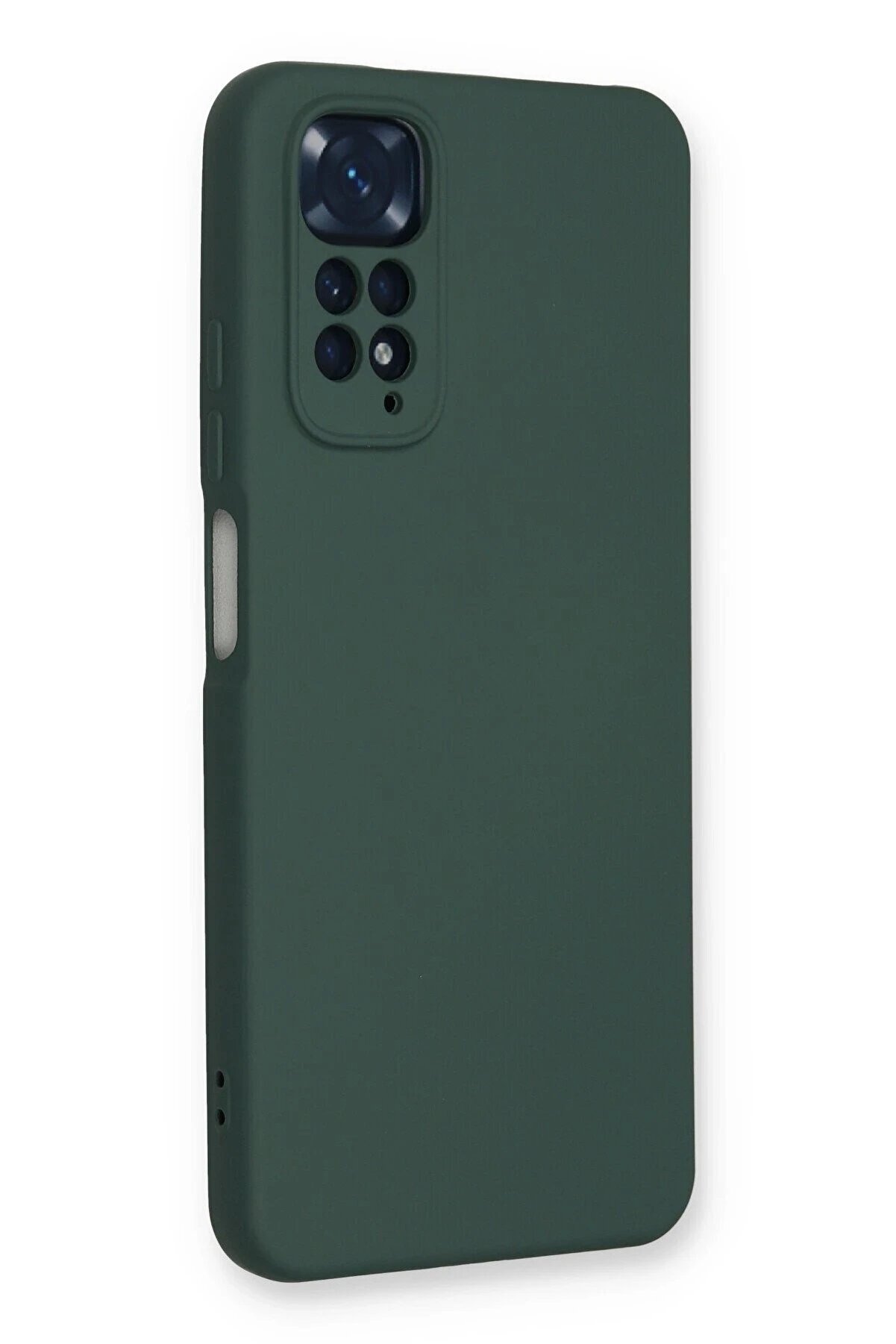 Xi̇aomi̇ Redmi̇ Note 11 Kılıf Nano İçi̇ Kadi̇fe Si̇li̇kon - Koyu Yeşi̇l - Dropx6025-5657
