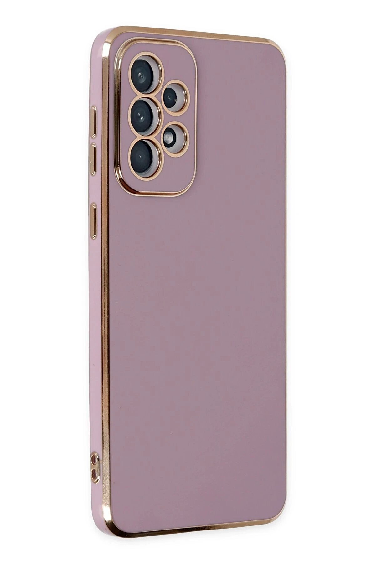 Samsung Galaxy A73 5G Kılıf Volet Si̇li̇kon - Mor - Dropx7595-8615