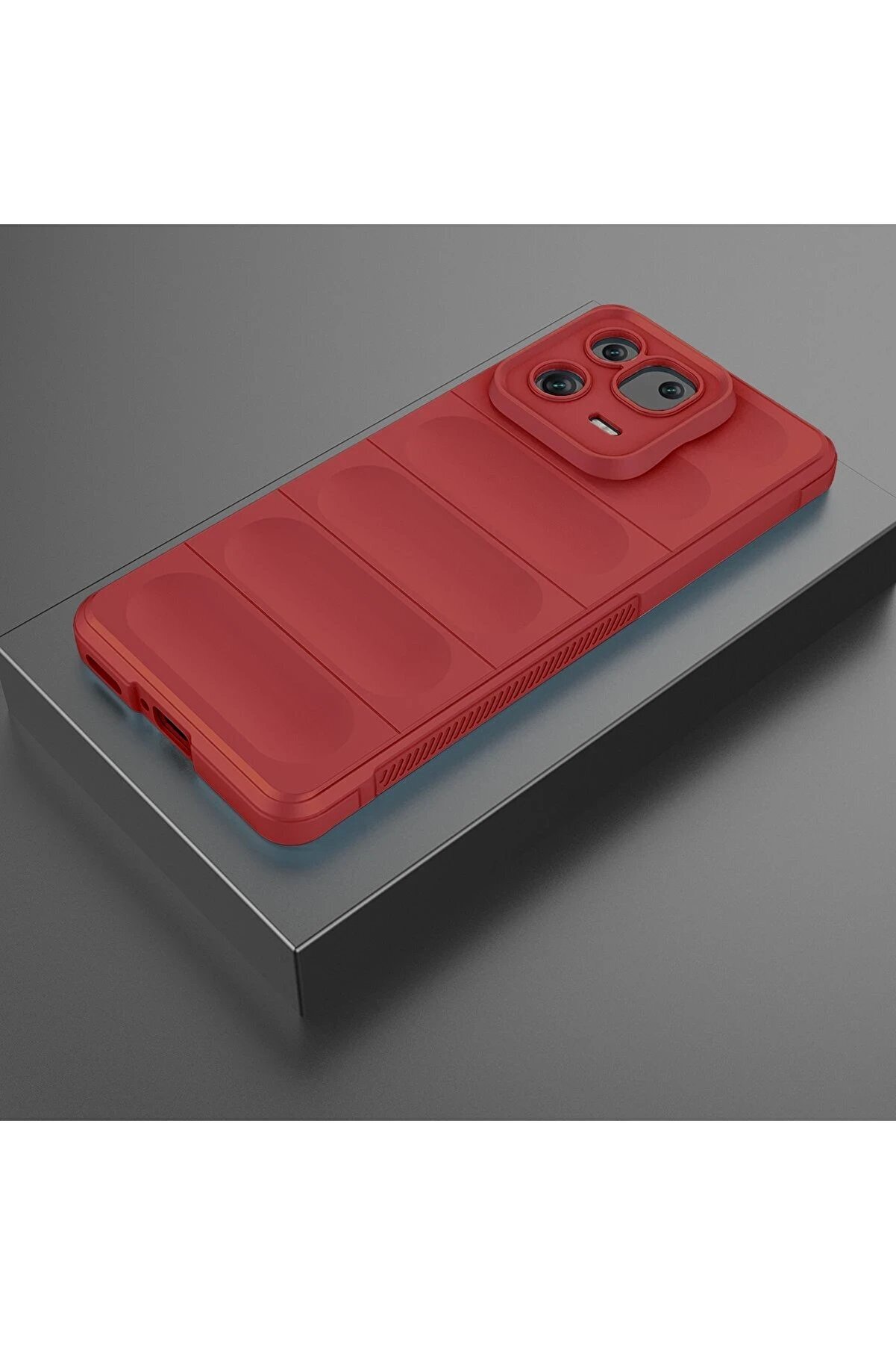 Xi̇aomi̇ Mi̇ 13 Pro Kılıf Opti̇mum Si̇li̇kon - Kırmızı - Dropx8555-2602