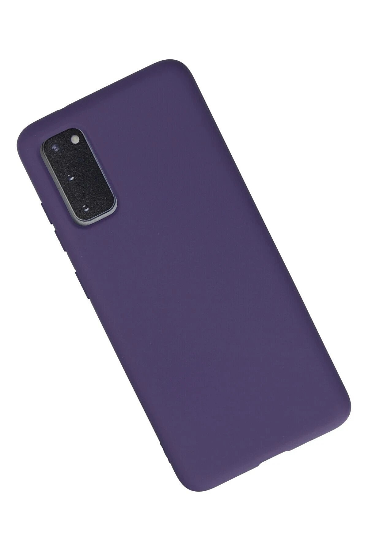 Samsung Galaxy S20 Kılıf Nano İçi̇ Kadi̇fe Si̇li̇kon - Mor - Dropx5811-7294