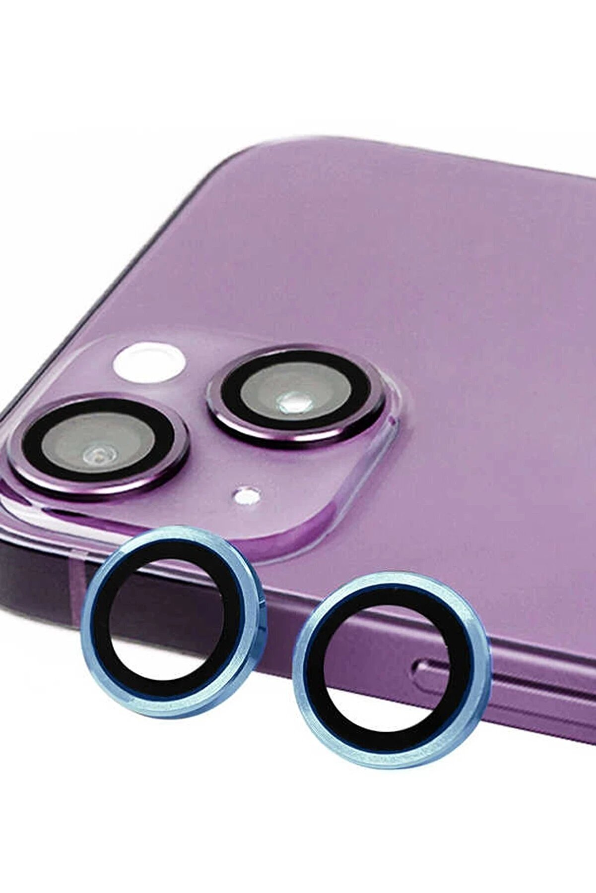 CepteToptan iPhone 14 Raze Metal Kamera Lens - Mavi - DROPX4267-7130