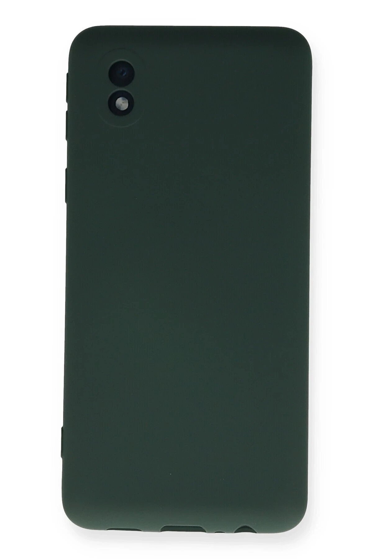 CepteToptan Samsung Galaxy A01 Core Kılıf Nano i&ccedil;i Kadife Silikon - Koyu Yeşil - DROPX6703-8501