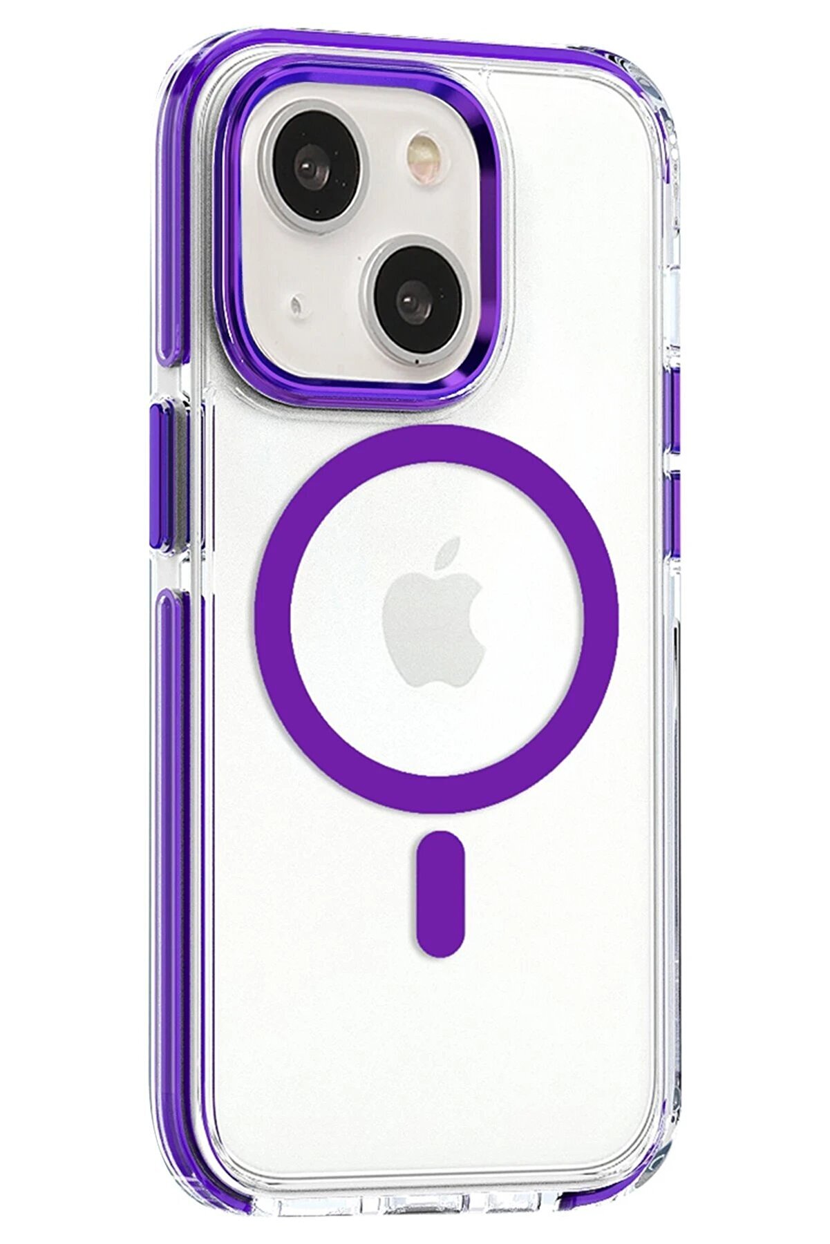 İphone 15 Bella Magsafe Kapak - Deri̇n Mor - Dropx9538-8005