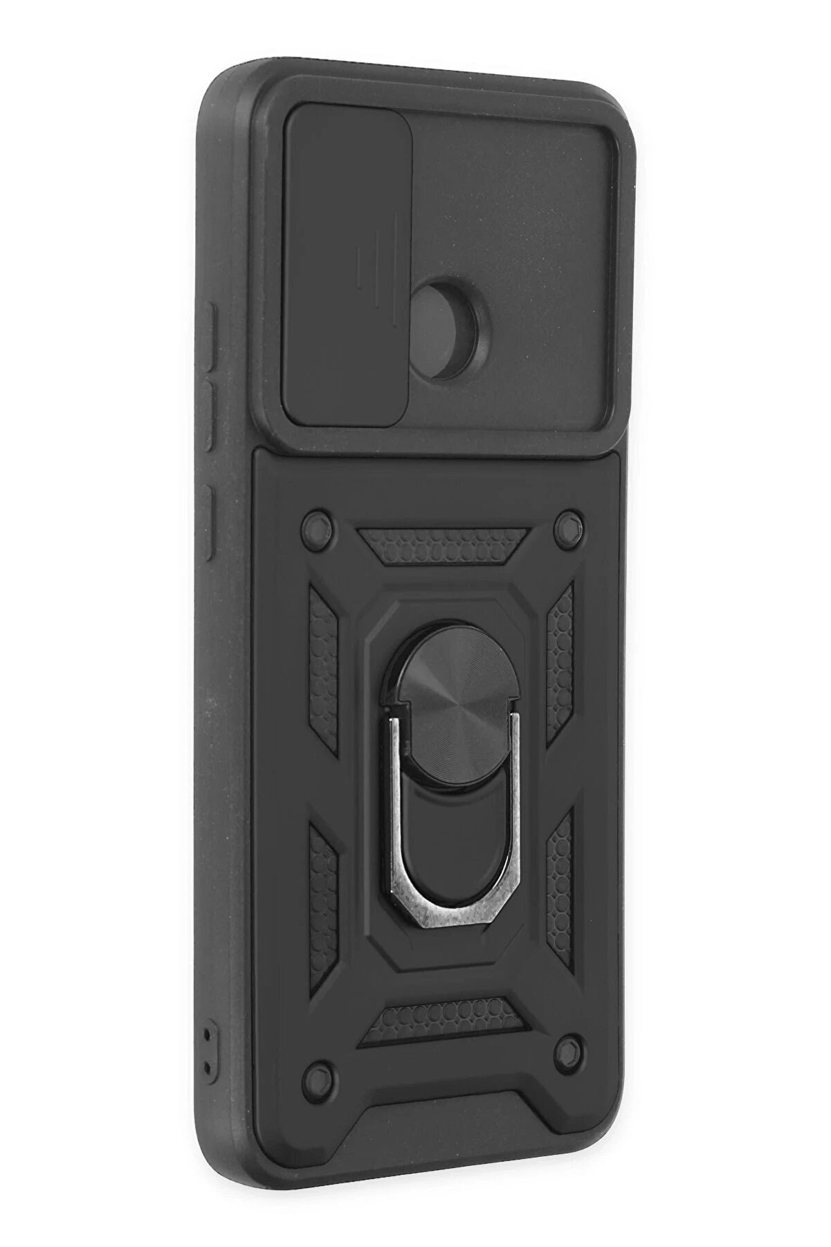 Xi̇aomi̇ Redmi̇ 10C Kılıf Pars Lens Yüzüklü Si̇li̇kon - Si̇yah - Dropx5706-7124