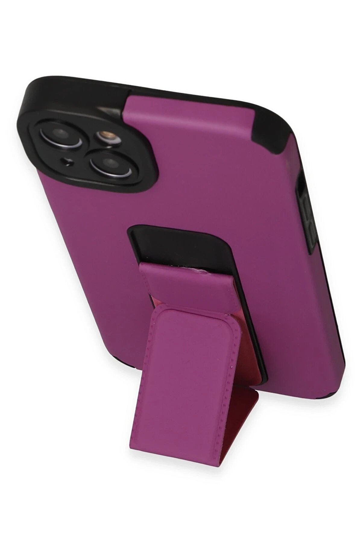 İphone 14 Plus Kılıf Mega Standlı Si̇li̇kon - Mor - Dropx4742-3318