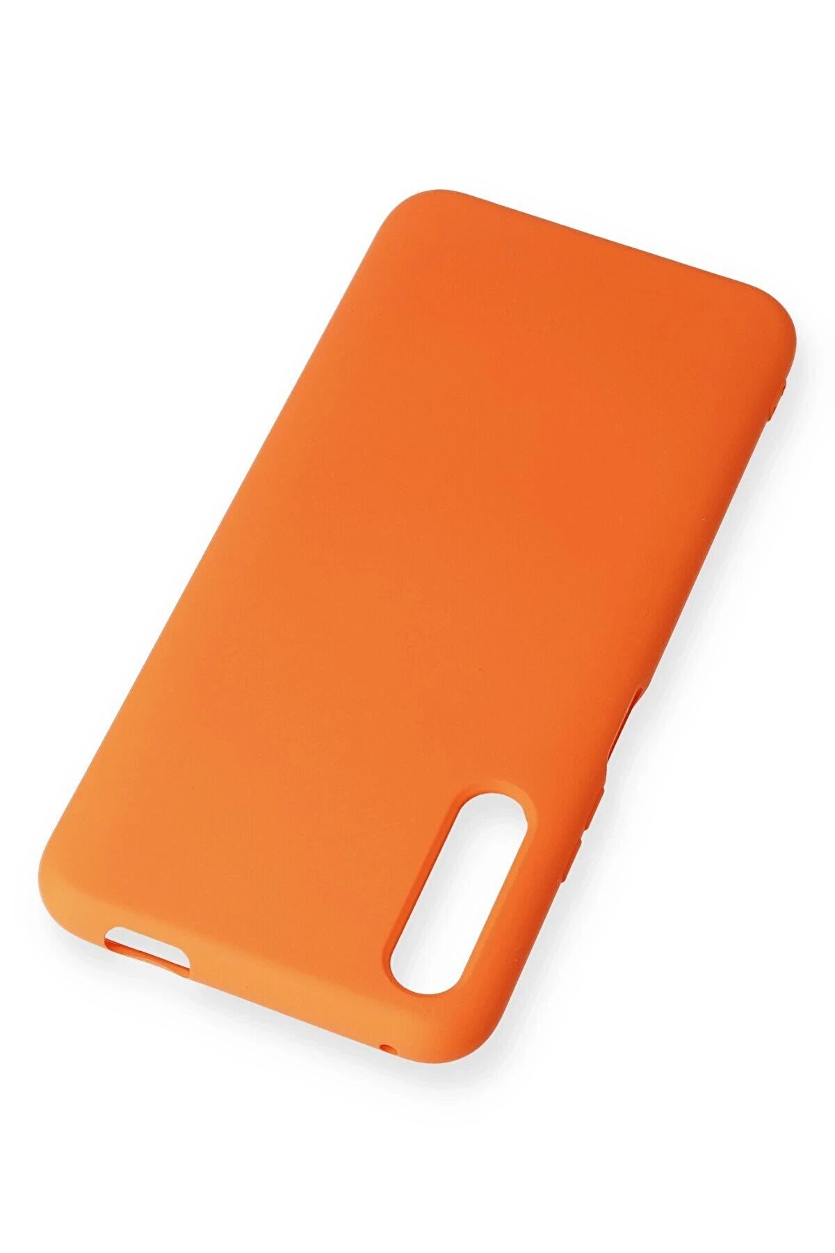 Huawei̇ P Smart Pro / Y9S Kılıf Nano İçi̇ Kadi̇fe Si̇li̇kon - Turuncu - Dropx4525-4824