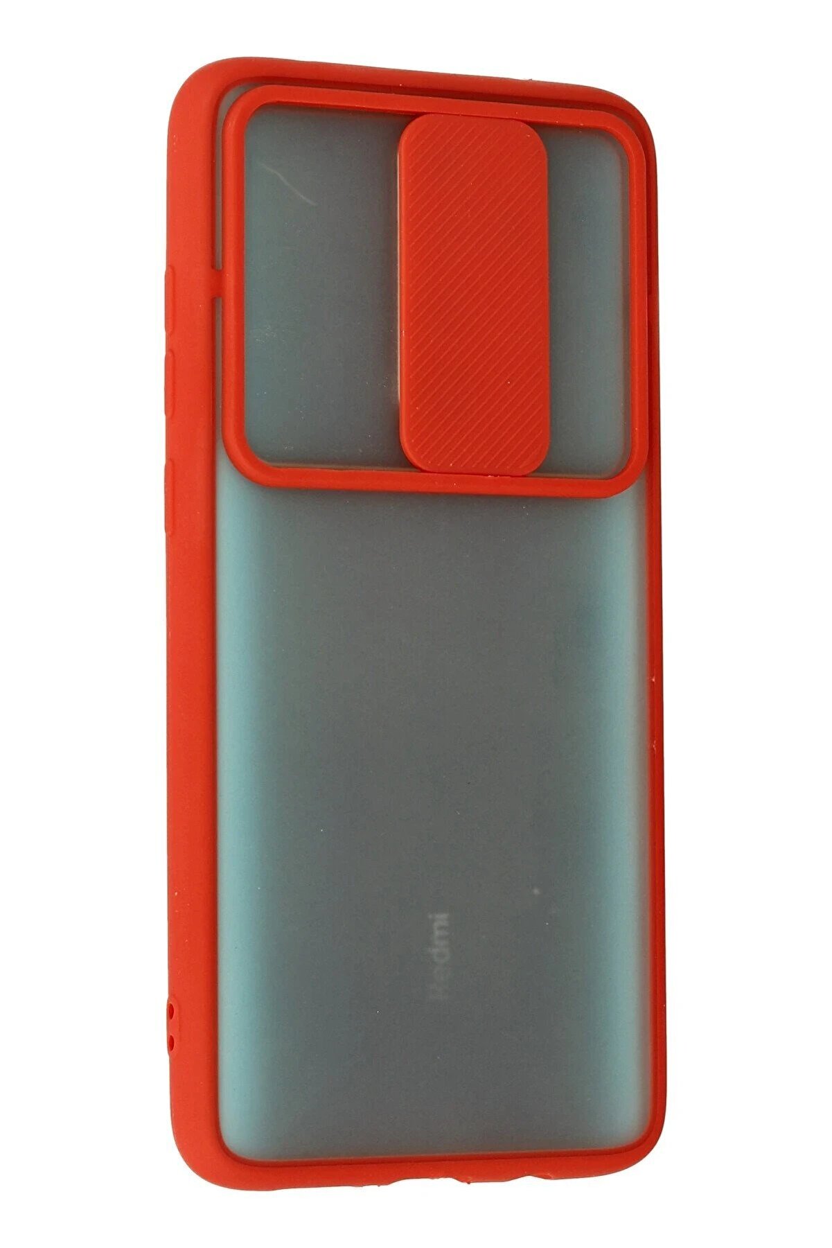 Xi̇aomi̇ Redmi̇ Note 8 Pro Kılıf Palm Buzlu Kamera Sürgülü Si̇li̇kon - Kırmız - Dropx2436-1521