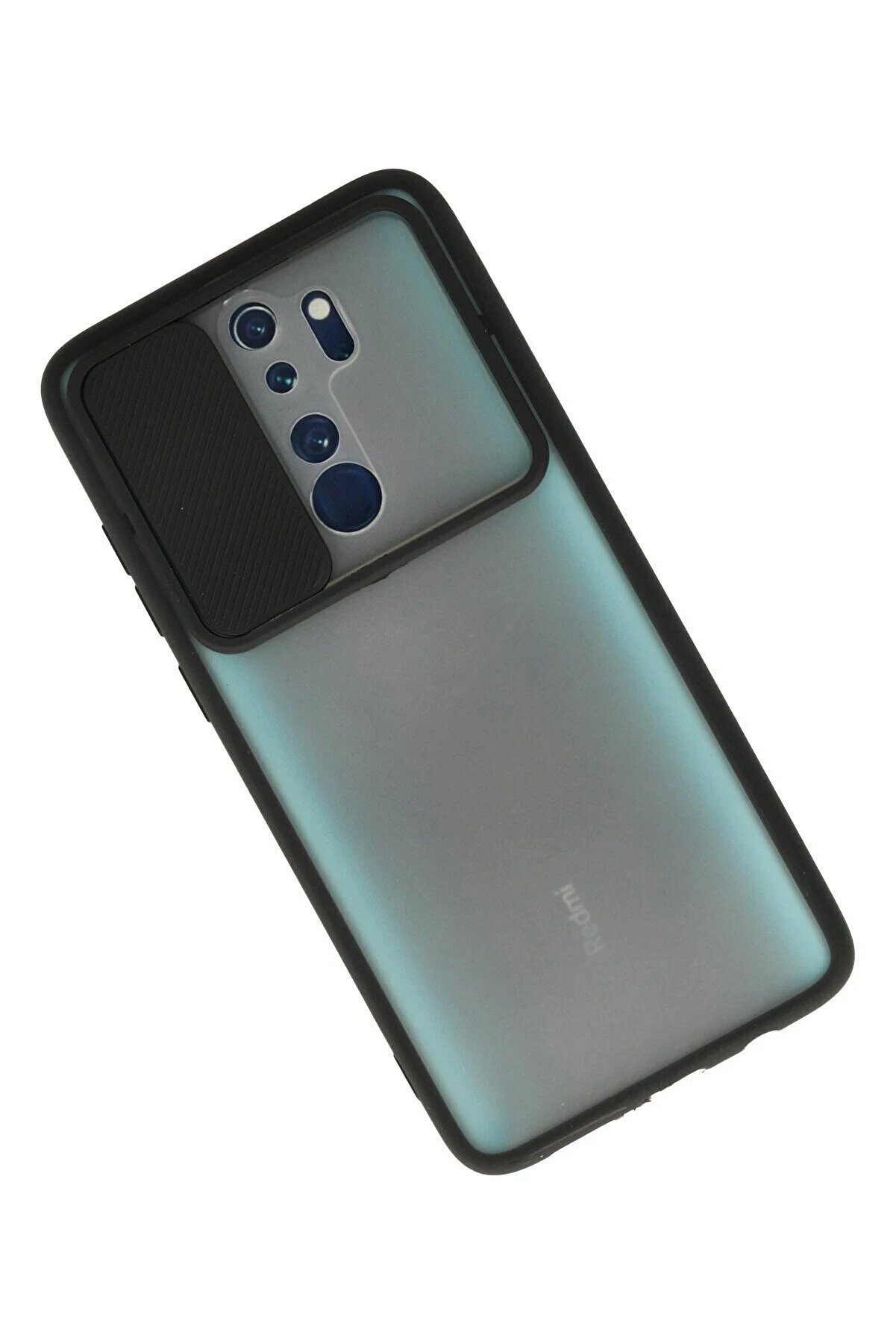 Xi̇aomi̇ Redmi̇ Note 8 Pro Kılıf Palm Buzlu Kamera Sürgülü Si̇li̇kon - Si̇yah - Dropx8715-6352