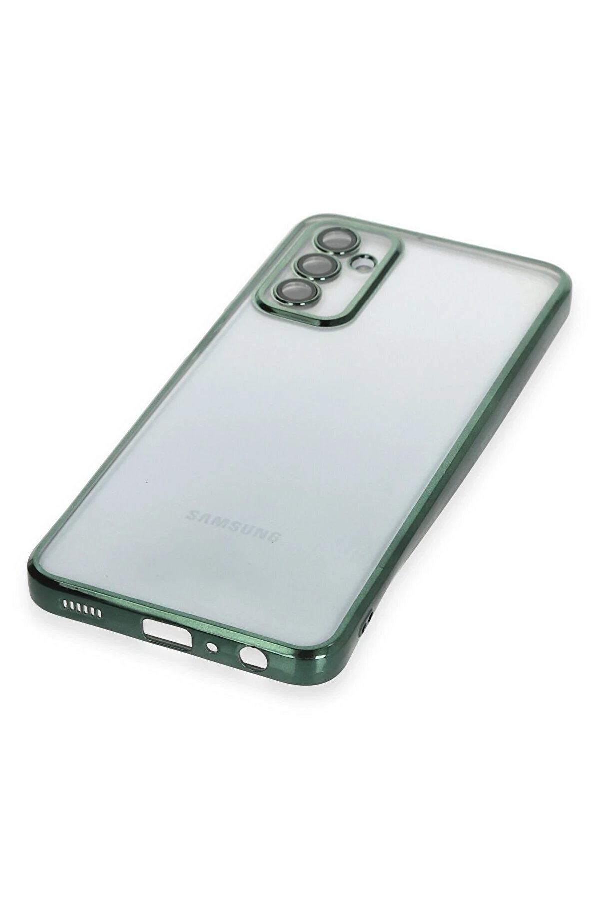 Samsung Galaxy M23 Kılıf Lensli̇ Si̇li̇kon - Yeşi̇l - Dropx2055-8555