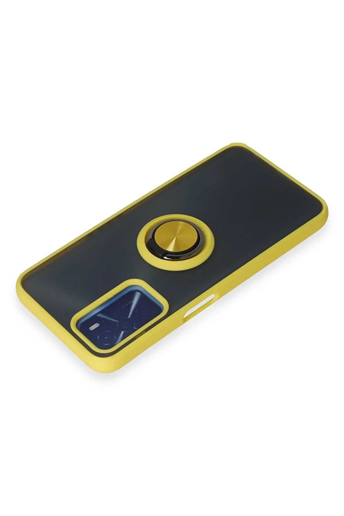 Oppo A16 Kılıf Montreal Y&uuml;z&uuml;kl&uuml; Si̇li̇kon Kapak - Sarı - Dropx7938-7413