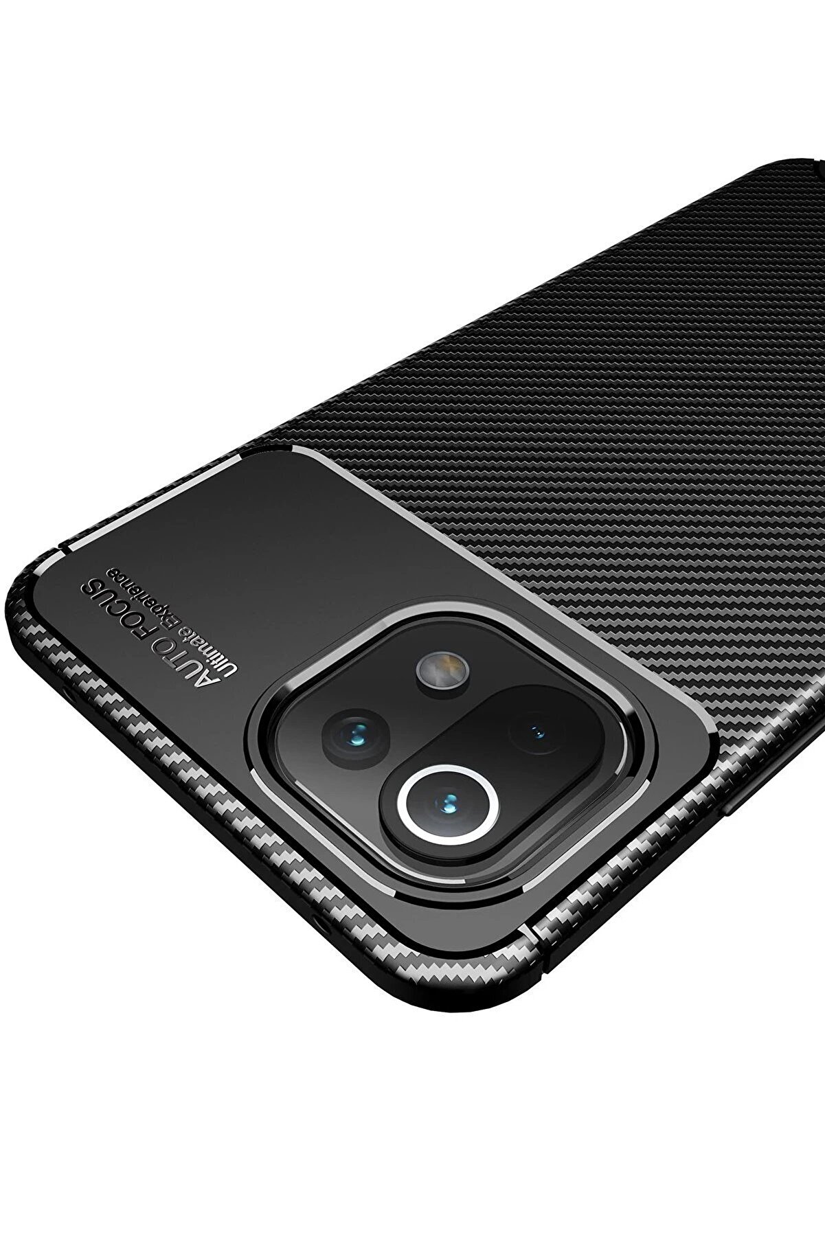 Xi̇aomi̇ Mi̇ 11 Li̇te Kılıf Auto Focus Karbon Kapak - Laci̇vert - Dropx5819-1813