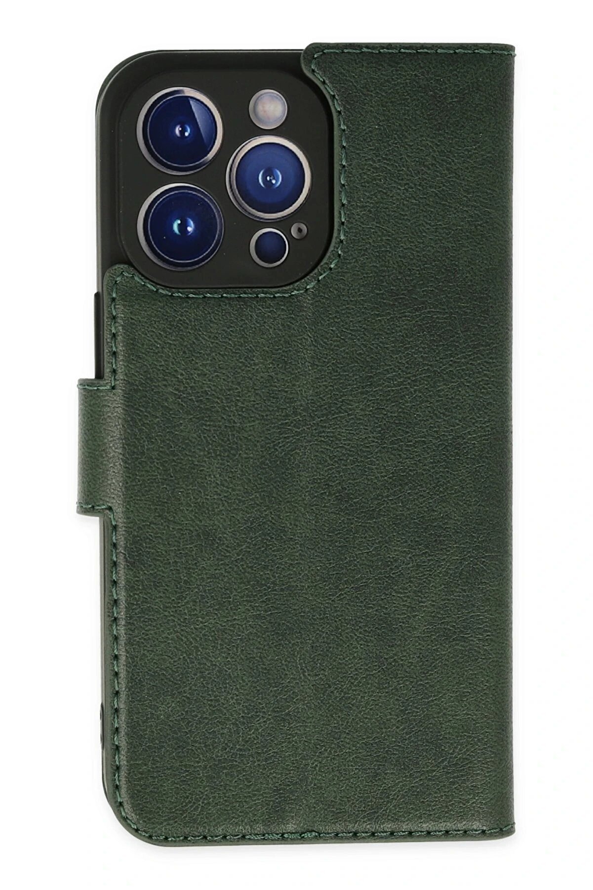 İphone 14 Pro Kılıf Trend S Plus Kapaklı Kılıf - Yeşi̇l - Dropx5322-7055