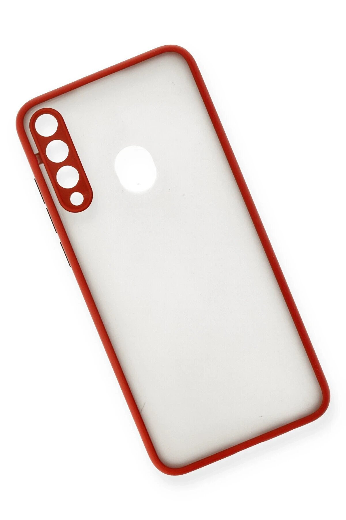 Huawei̇ Y6P Kılıf Montreal Si̇li̇kon Kapak - Kırmızı - Dropx8951-3343