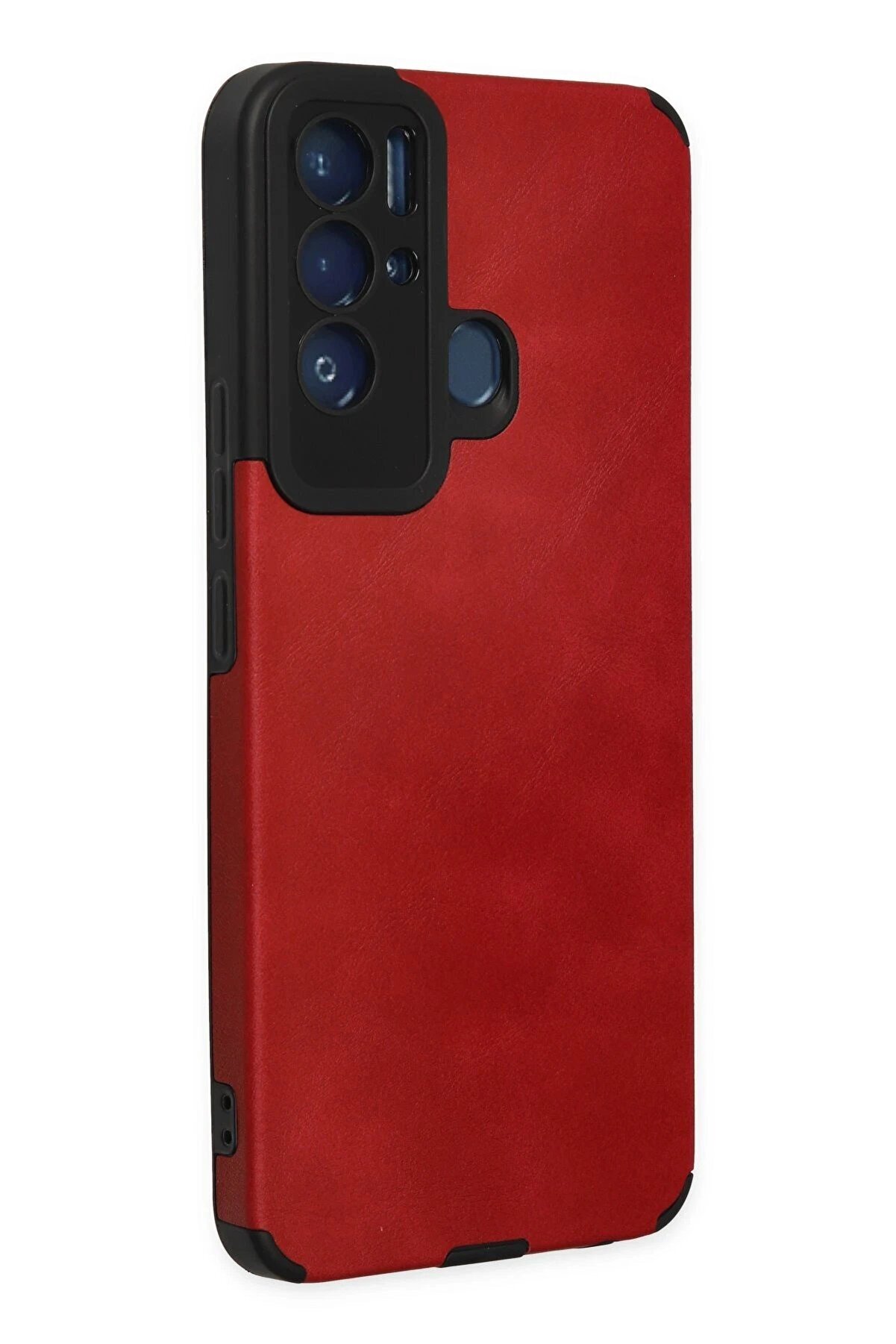 Tecno Pova Neo Kılıf Loop Deri̇ Si̇li̇kon - Kırmızı - Dropx9352-5277