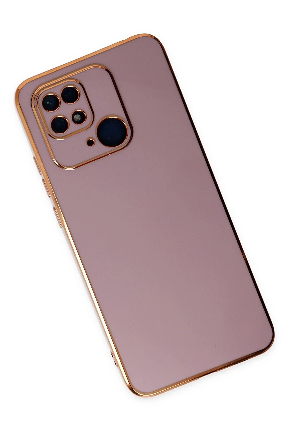 Xi̇aomi̇ Redmi̇ 10C Kılıf Volet Si̇li̇kon - Mor - Dropx9731-9447