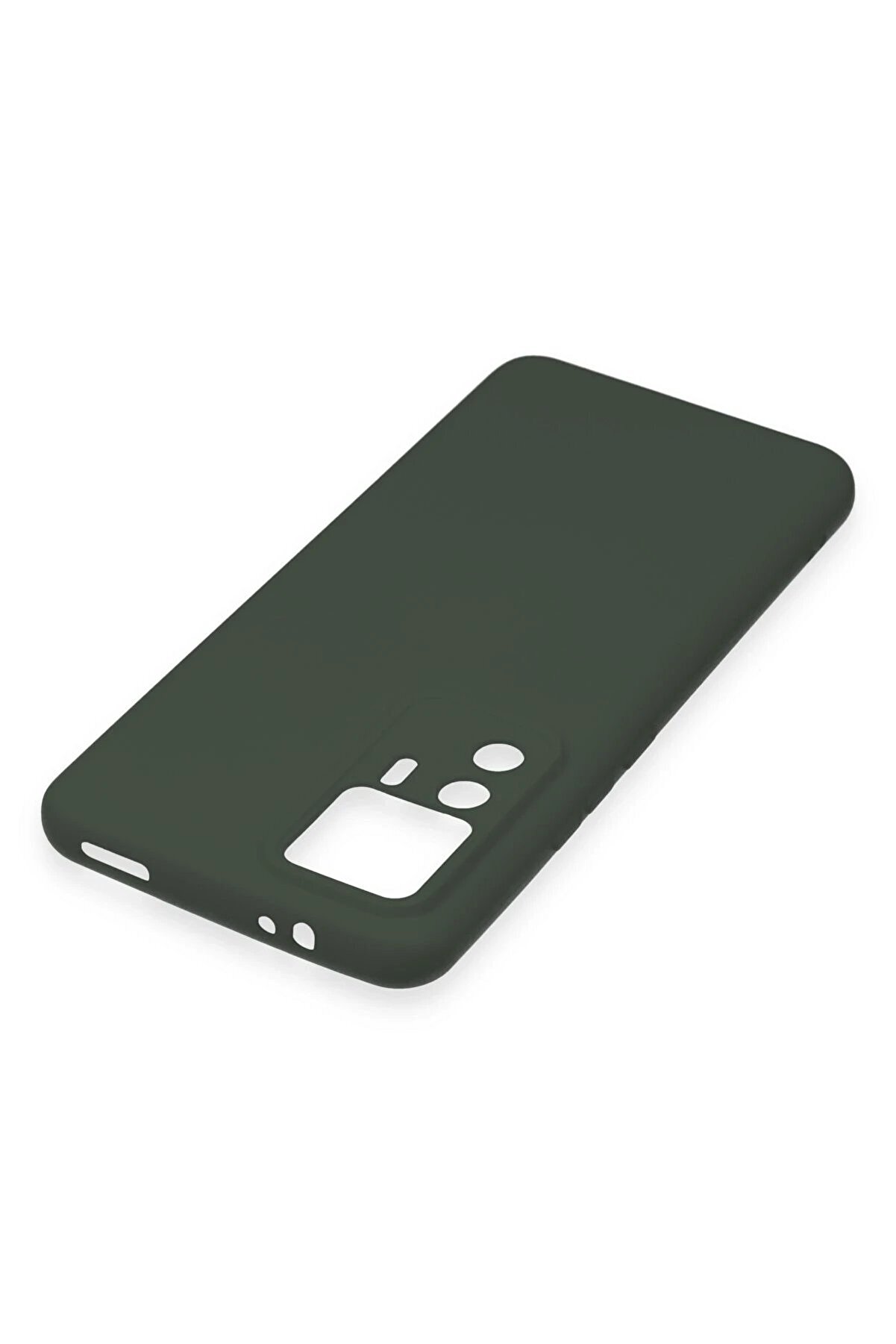 Xi̇aomi̇ Mi̇ 12T Pro Kılıf Nano İçi̇ Kadi̇fe Si̇li̇kon - Koyu Yeşi̇l - Dropx1507-5554