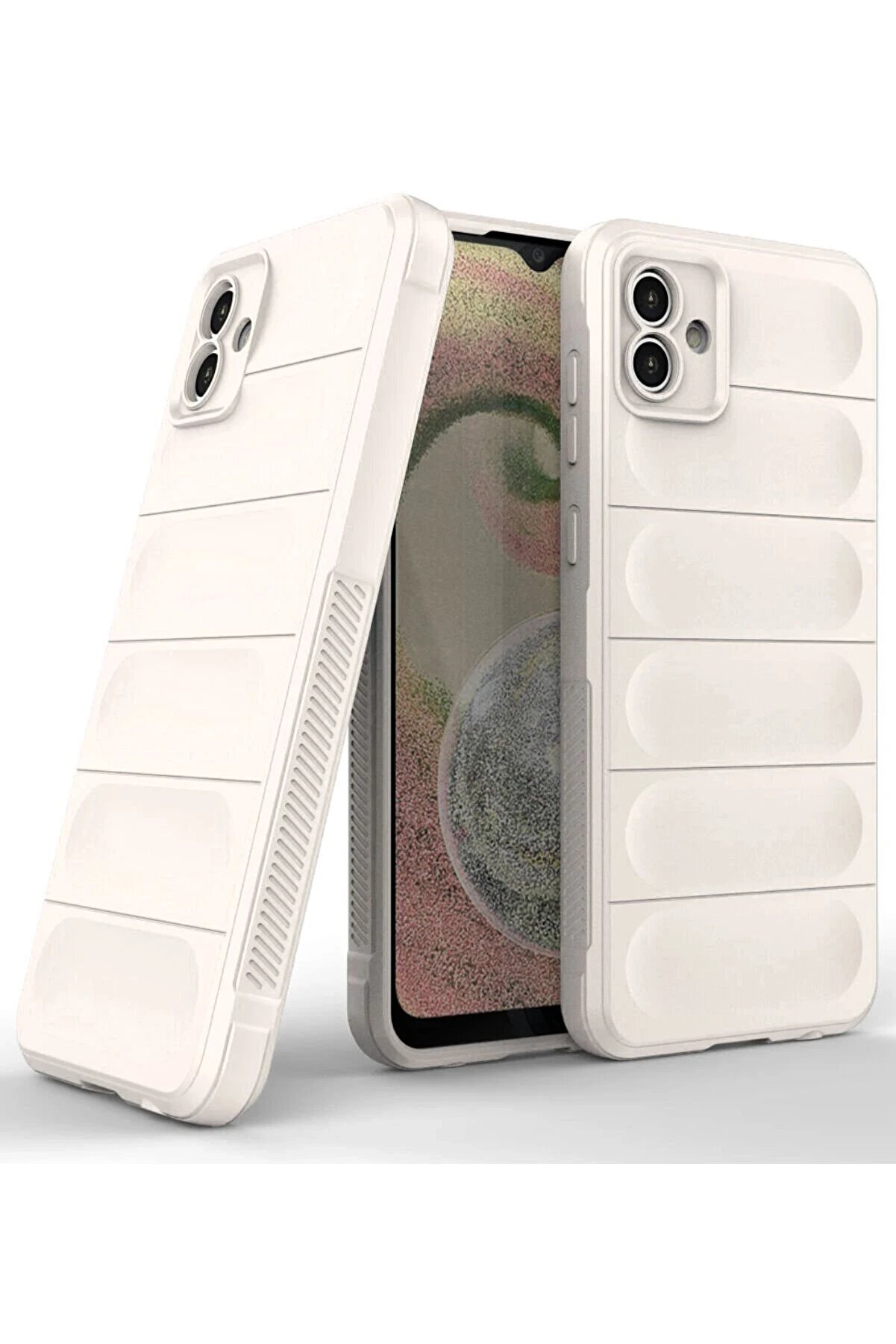 Samsung Galaxy A04 Kılıf Opti̇mum Si̇li̇kon - Krem - Dropx2530-2923