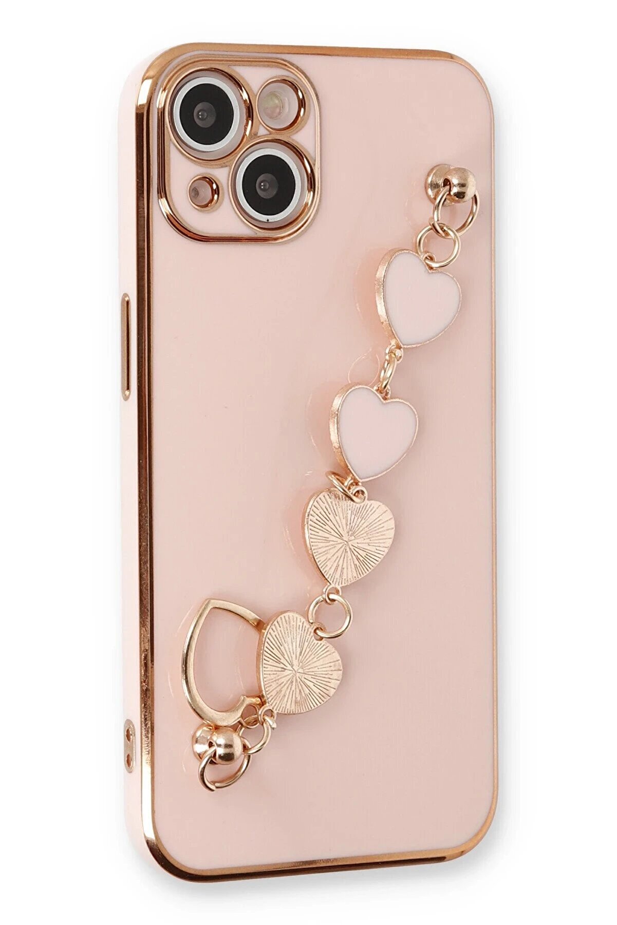 CepteToptan iPhone 14 Kılıf Esila Silikon - Pudra - DROPX3255-5039