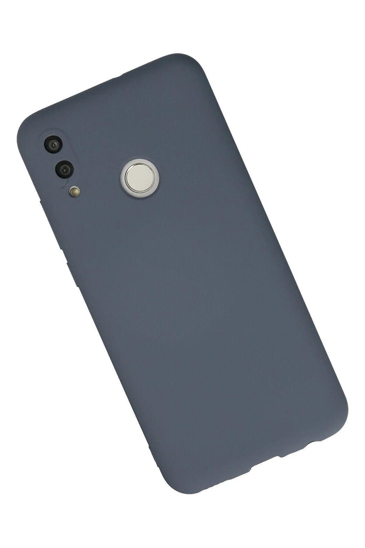 Huawei̇ P Smart 2019 Kılıf Nano İçi̇ Kadi̇fe Si̇li̇kon - Gri̇ - Dropx5801-7520