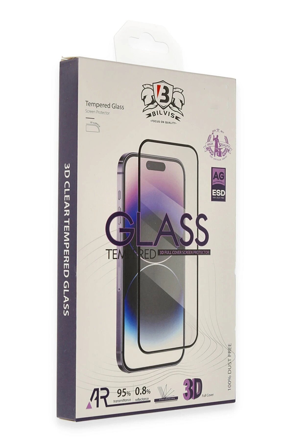 İphone 14 Bi̇lvi̇s 3D Cam Ekran Koruyucu - Dropx7322-6128