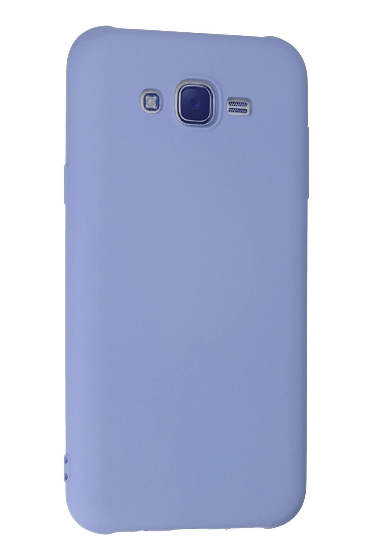 Samsung Galaxy J7 Kılıf Nano İ&ccedil;i̇ Kadi̇fe Si̇li̇kon - Li̇la - Brh024864-7826