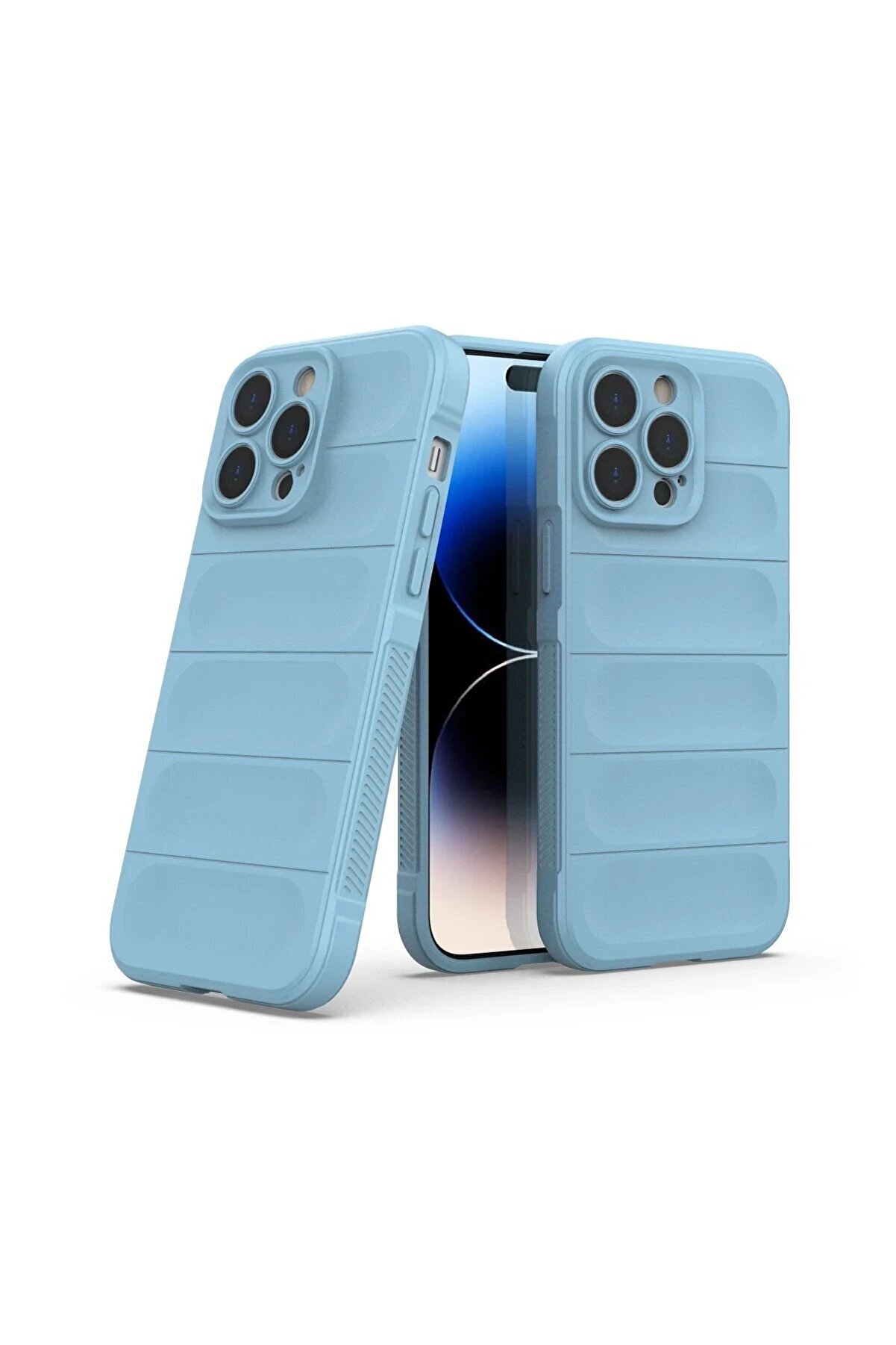 İphone 15 Pro Kılıf Opti̇mum Si̇li̇kon - Sky Blue - Dropx7422-6013