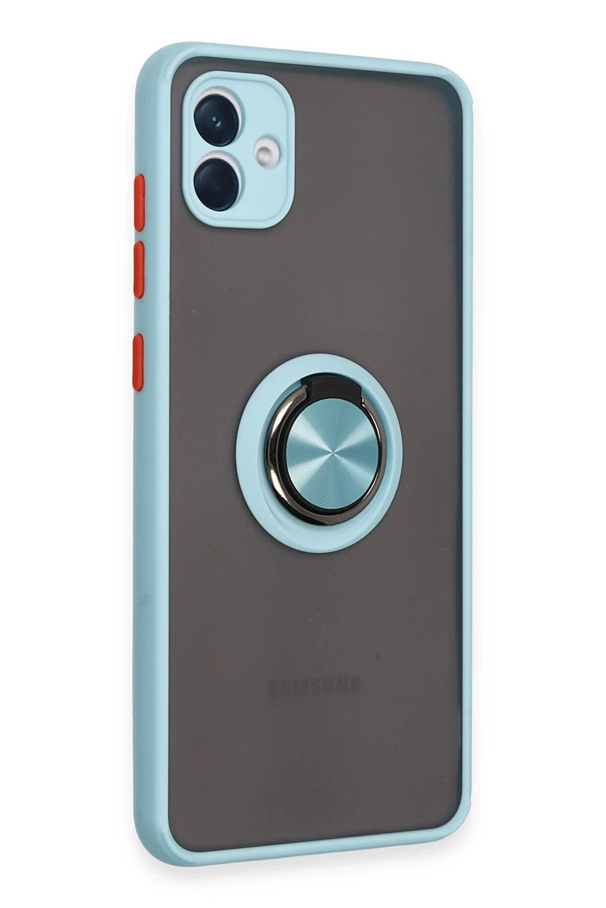 Samsung Galaxy A04 Kılıf Montreal Y&uuml;z&uuml;kl&uuml; Si̇li̇kon Kapak - Buz Mavi̇ - Dropx8461-5528