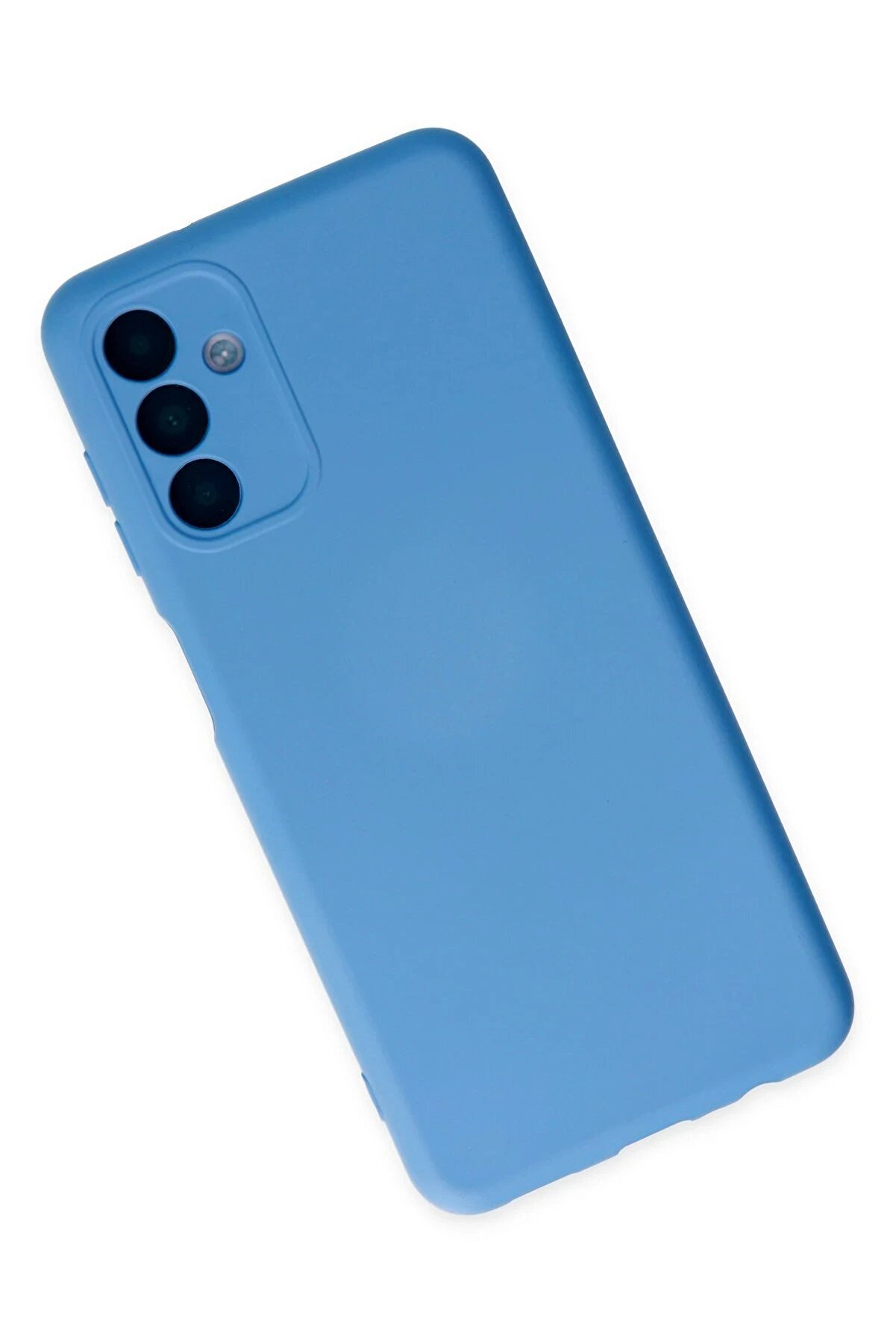 Samsung Galaxy A04S Kılıf Nano İçi̇ Kadi̇fe Si̇li̇kon - Mavi̇ - Dropx2392-6377