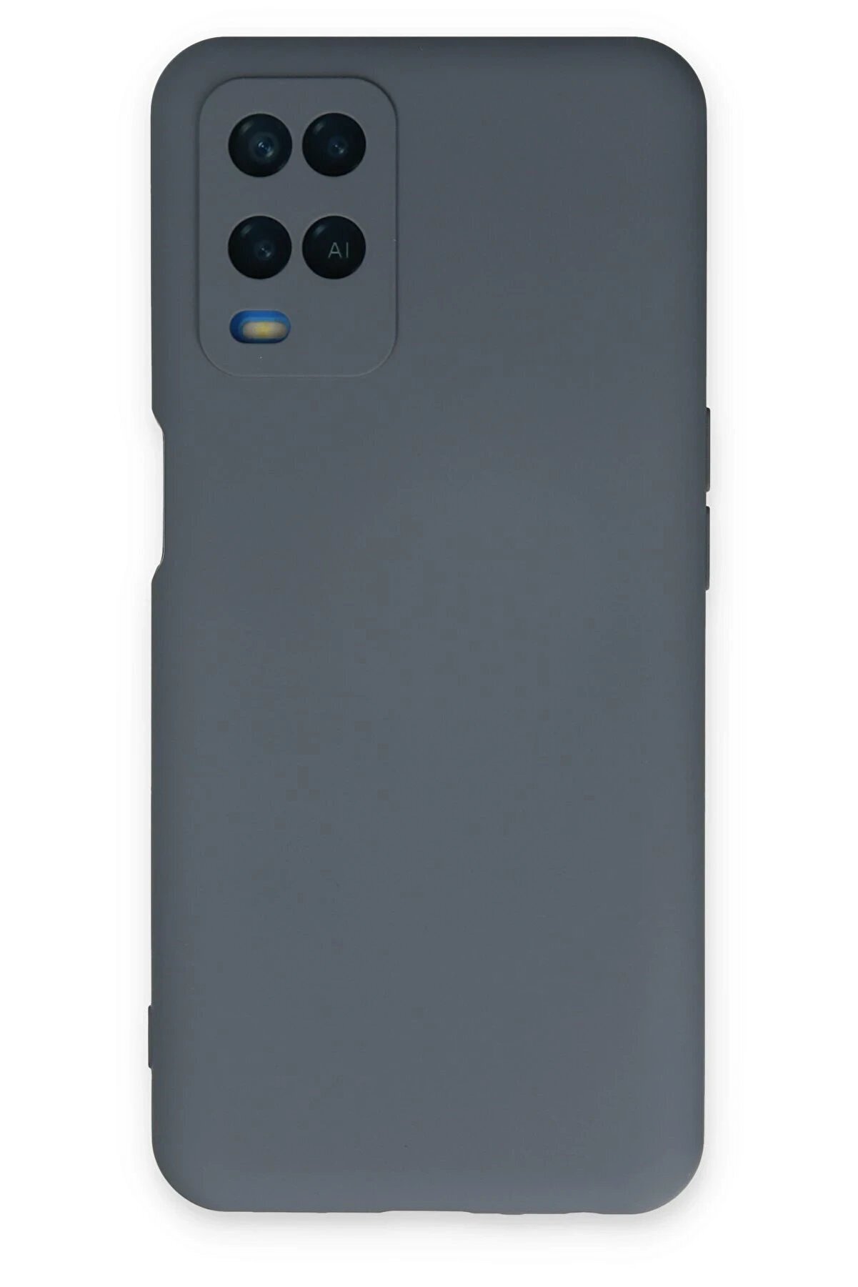 CepteToptan Oppo A54 4G Kılıf Nano içi Kadife Silikon - Gri - DROPX8269-4343